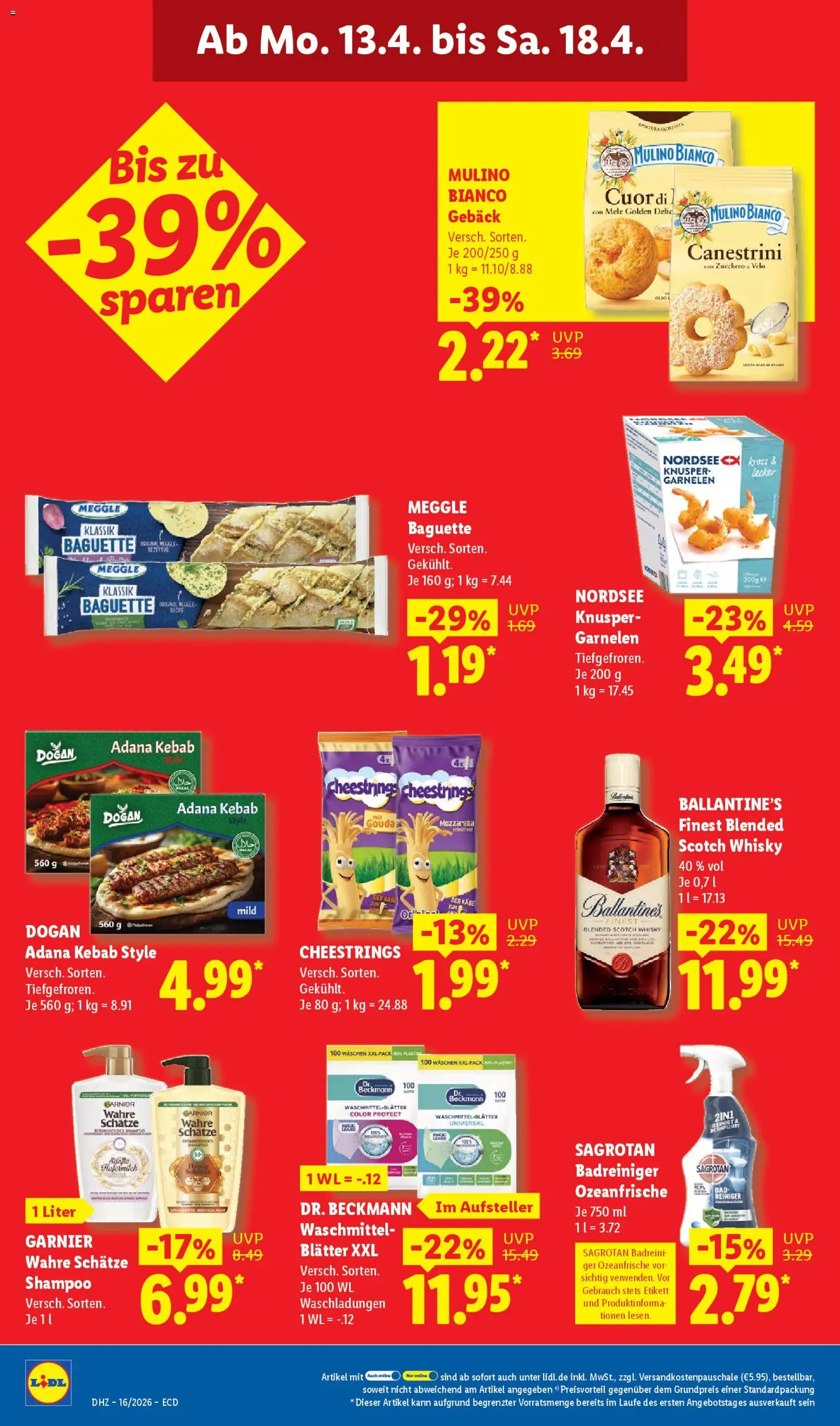 Lidl Prospekt – gültig ab 13.04.2026 | Seite: 16 | Produkte: Trägerhemd, Slip