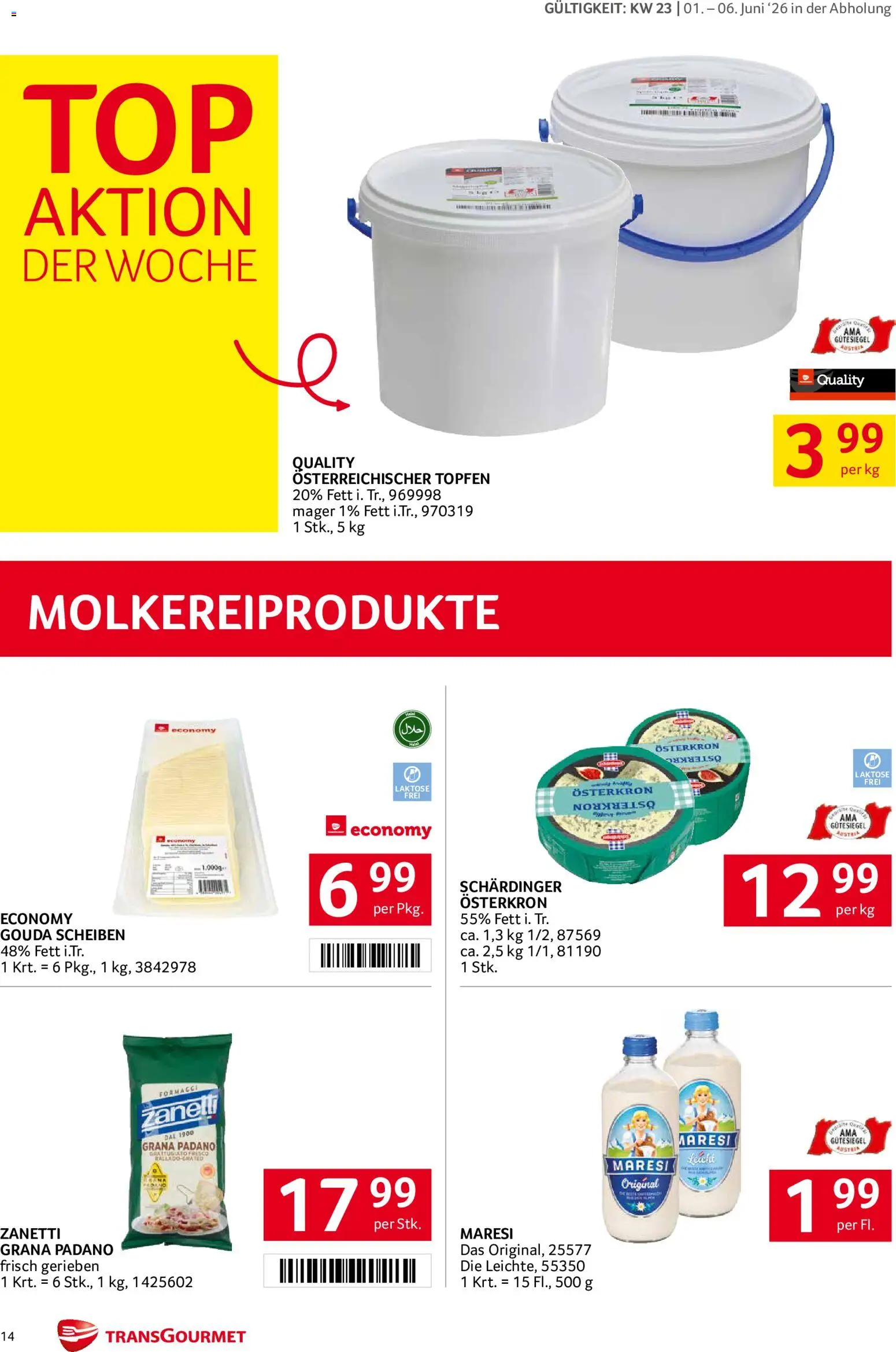 Transgourmet Flugblatt gültig ab 01.06.2026 | Seite: 14