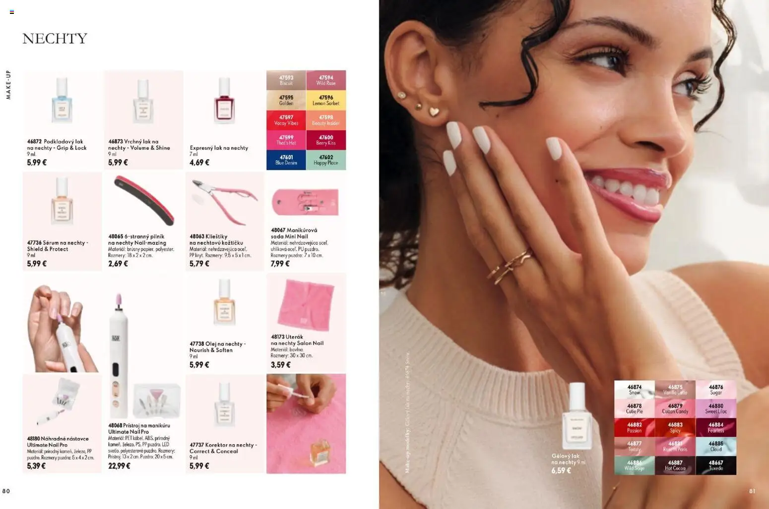 Nové Oriflame akcie – leták je platný od 11.11.2026 | Strana: 41 | Produkty: Olej, Sorbet, Lak na nechty, Toasty