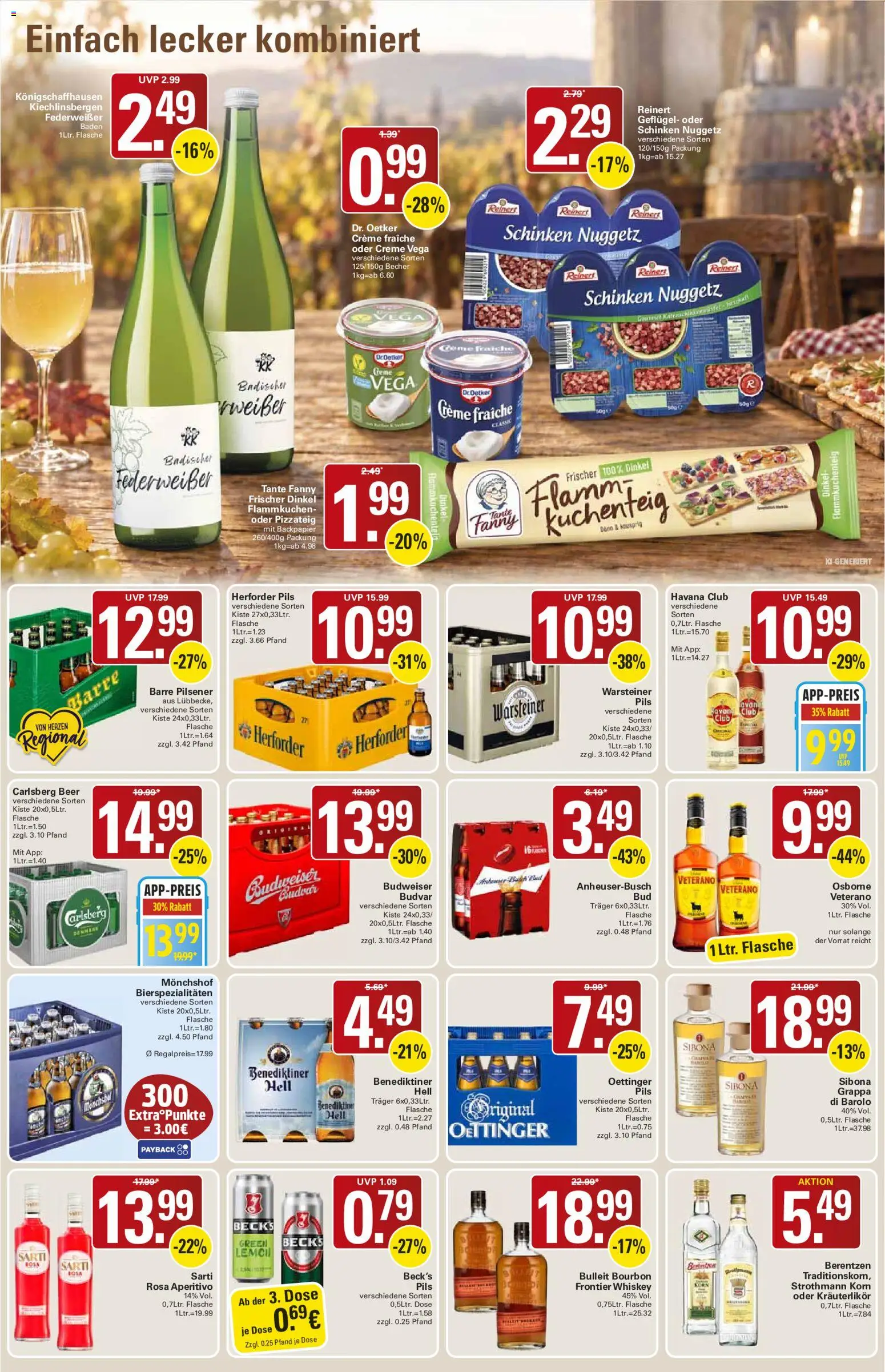 WEZ Prospekt – gültig ab 21.09.2026 | Seite: 13 | Produkte: Carlsberg, Warsteiner, Schinken, Whiskey
