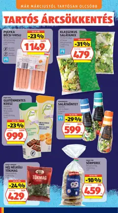 PULYKA BÉCSI VIRSLI, 80% hústartalommal, 400 g/csomag - amely érvényes a következő dátumtól: 07.05.2026 | Oldal: 2