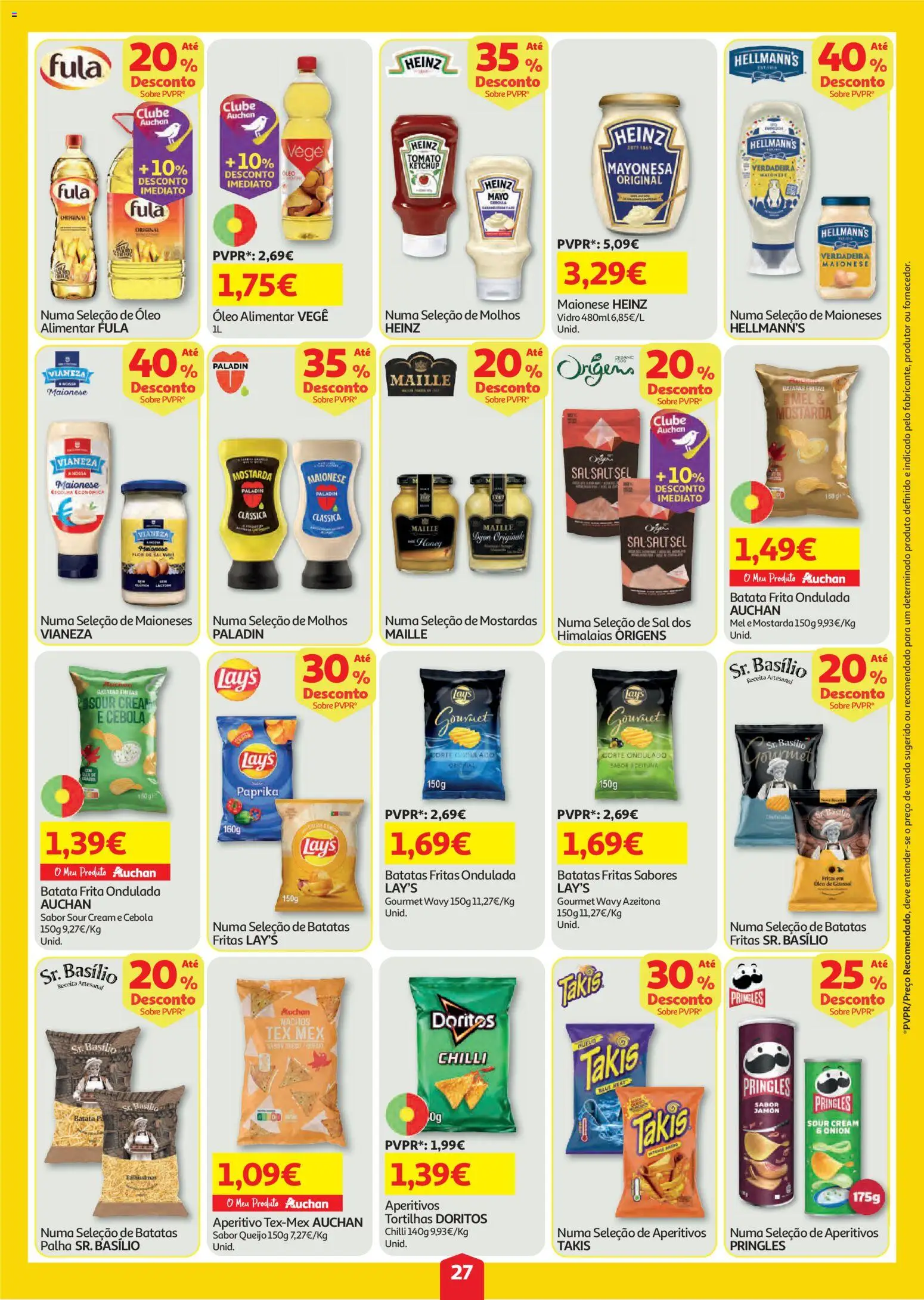 Auchan folheto │ válido de 06/08/2026 | Página: 27 | Produtos: Batata frita, Sal, Mel, Batatas fritas