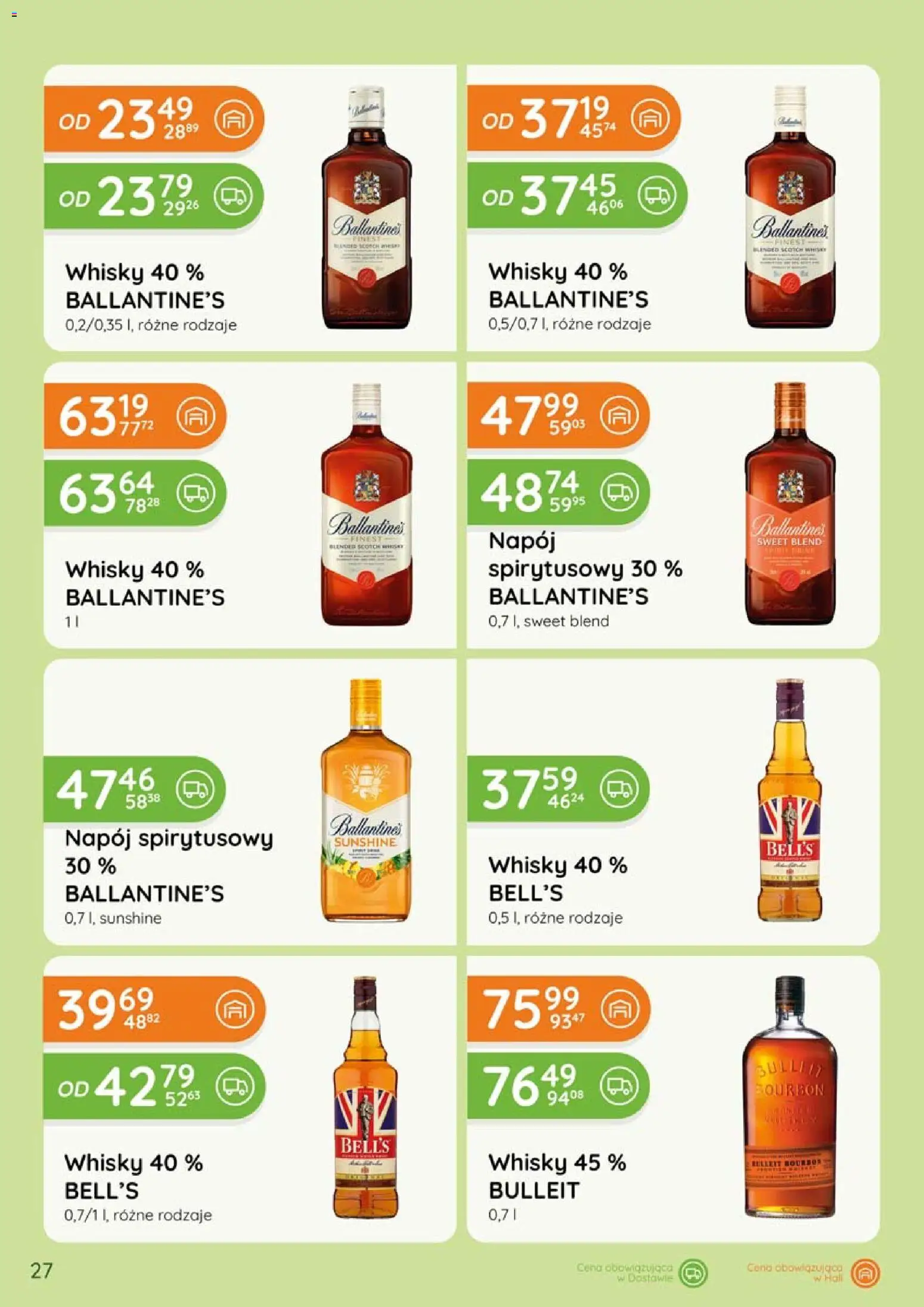 Eurocash gazetka - Katalog Alkoholowy od 01.06.2026 | Strona: 27 | Produkty: Bourbon, Whisky