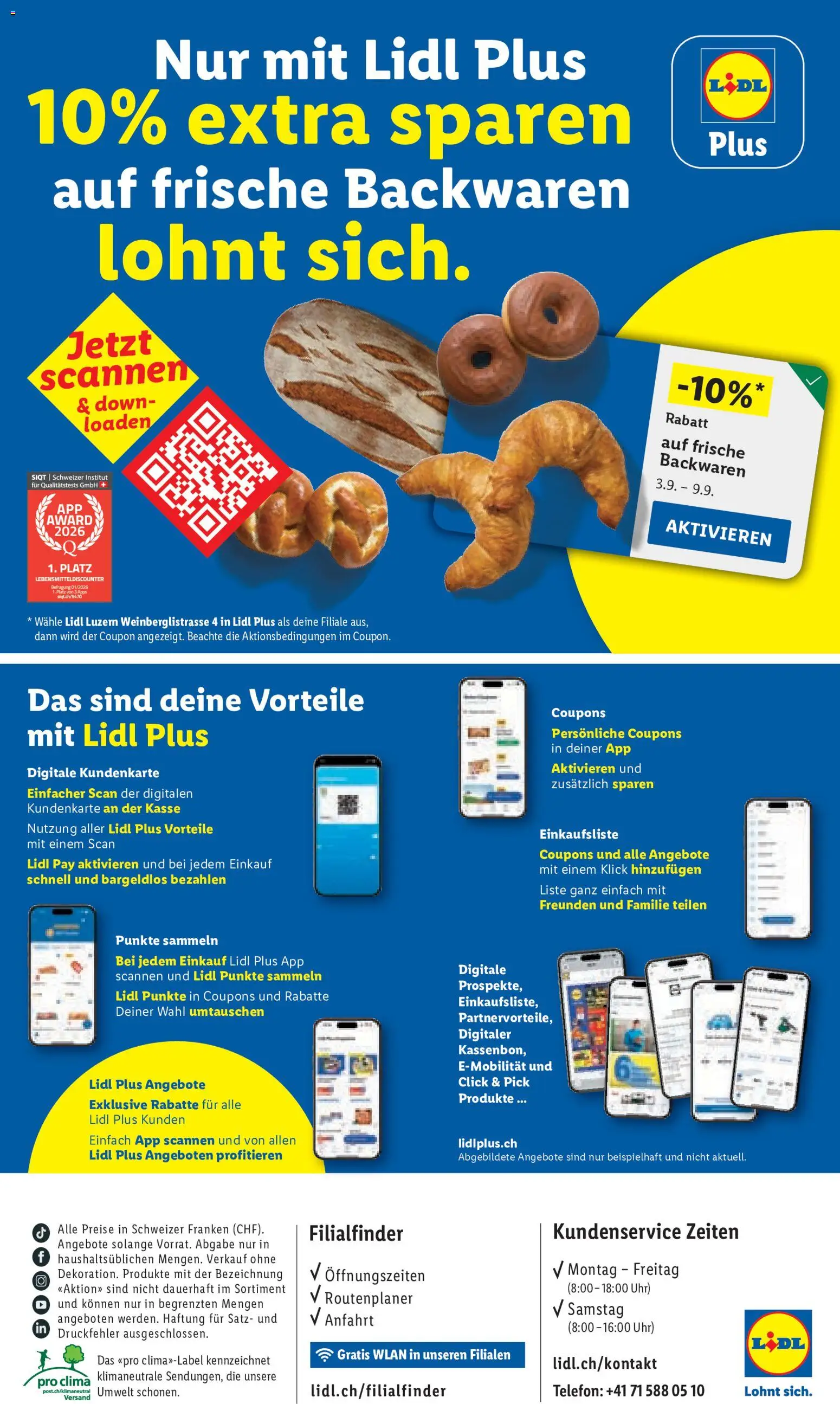 Lidl aktionen Luzern – gültig ab 03.09.2026 | Seite: 4 | Produkte: Uhr