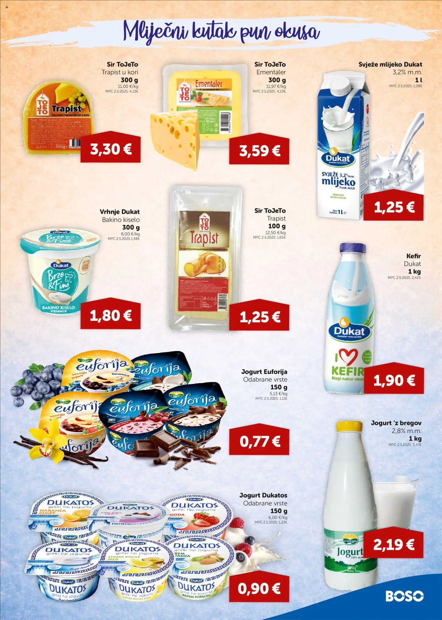 Boso katalog | vrijedi od 04.06.2026 | Stranica: 5 | Proizvodi: Mlijeko, Jogurt, Limun, Kefir