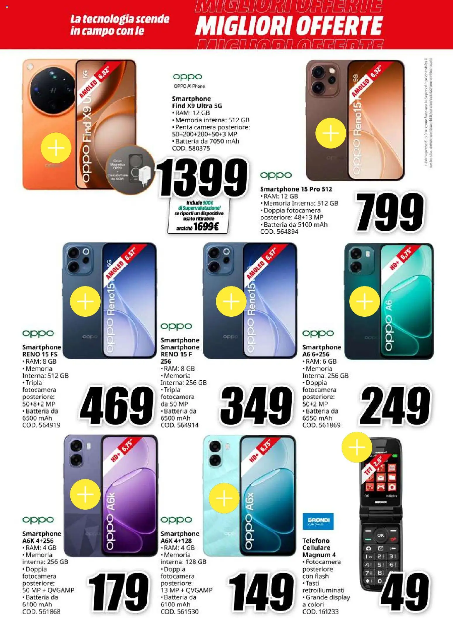 Volantino Media World del 18.05.2026 | Pagina: 22 | Prodotti: Cellulare, Telefono, Smartphone, Fotocamera