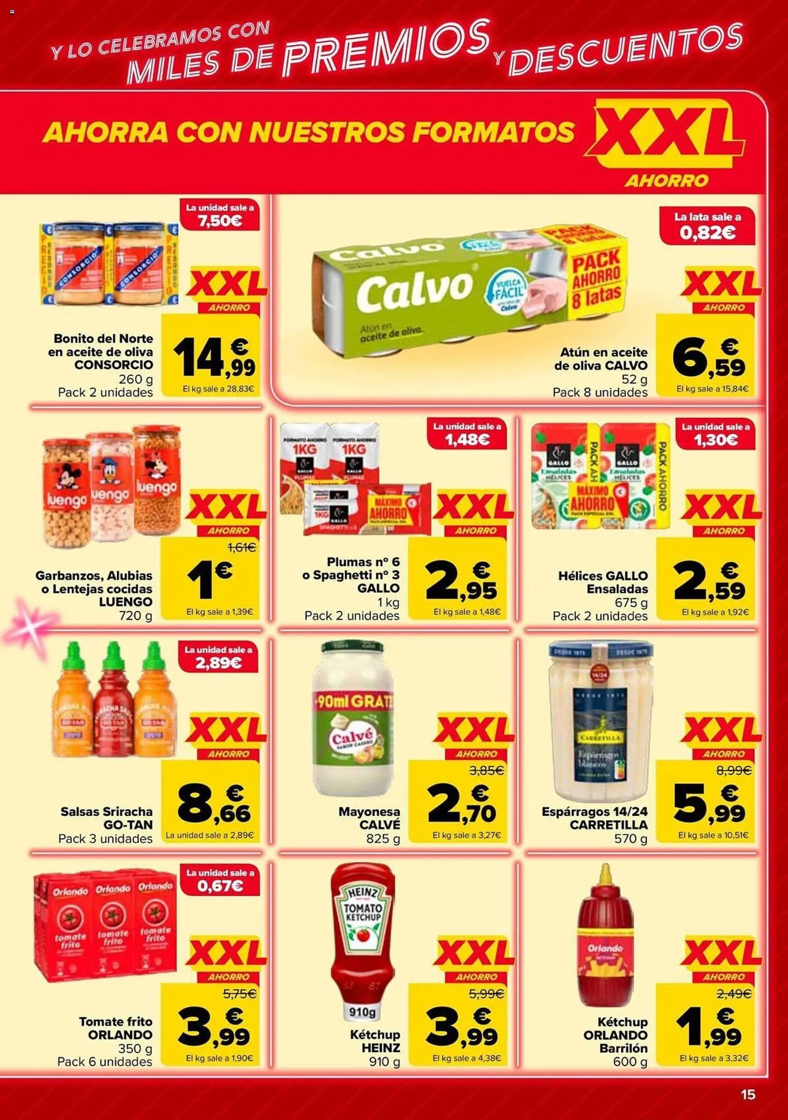 Carrefour folleto │ válido desde el 12.05.2026 | Página: 15 | Productos: Aceite, Νερό καρύδας, Aceite de oliva, Οθόνη προβολής