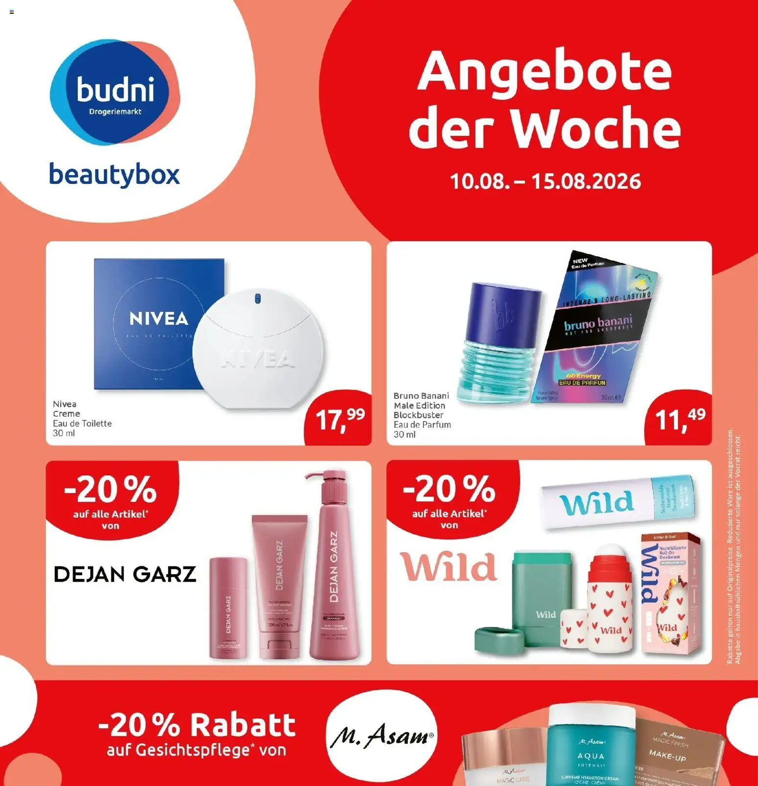 Marktkauf Prospekt Schorndorf (ab 10.08.2026) » Angebote online | Seite: 29 | Produkte: Energy, Toilette, Eau de Toilette, Deodorant