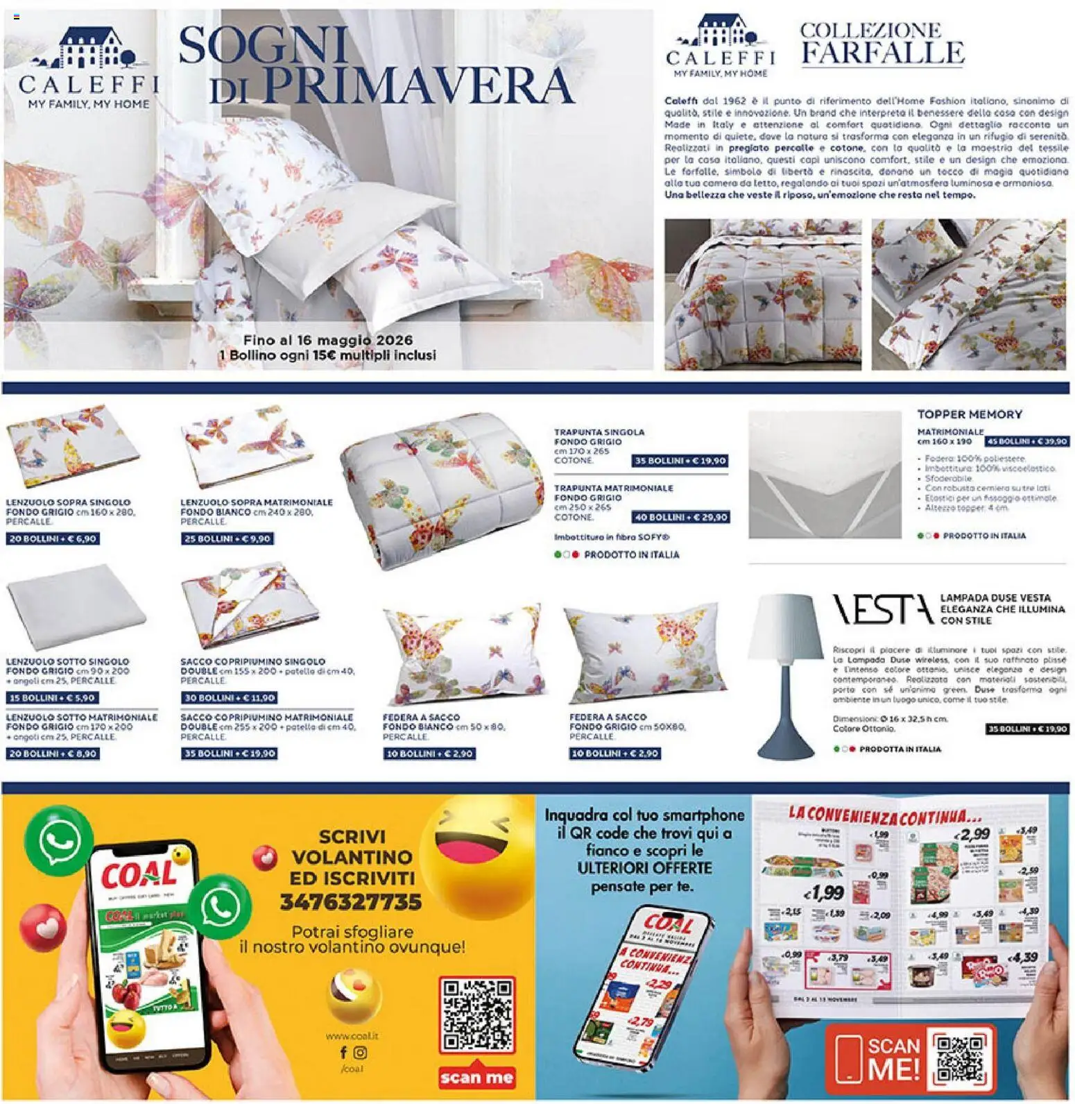 Volantino Coal del 23.04.2026 | Pagina: 28 | Prodotti: Copripiumino, Smartphone, Lampada, Federa