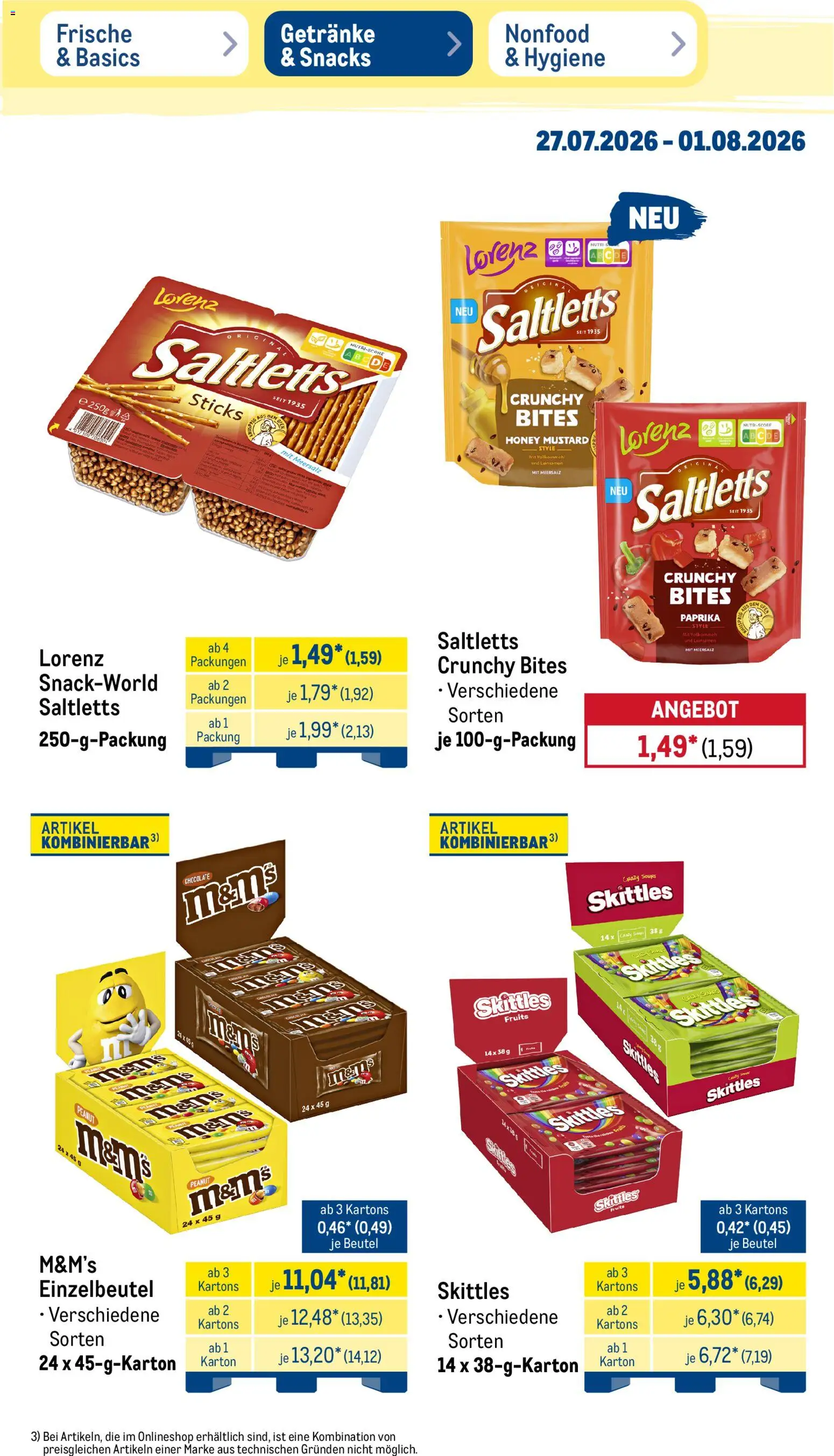Metro Prospekt – gültig ab 27.07.2026 | Seite: 25 | Produkte: Ofen, M&M's, Paprika