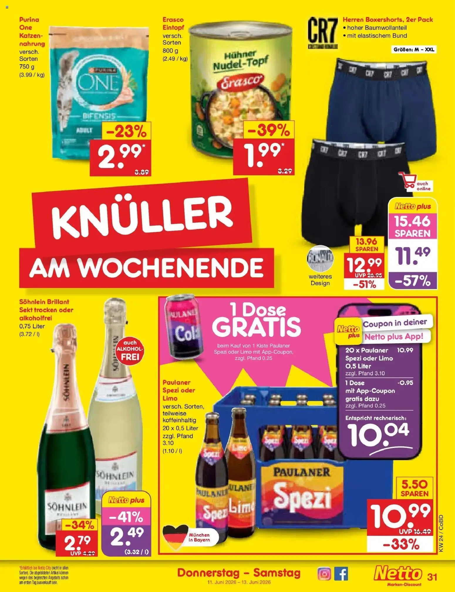 Netto Marken-Discount Prospekt Delitzsch – gültig ab 08.06.2026 | Seite: 49 | Produkte: Sekt, Erasco, Paulaner