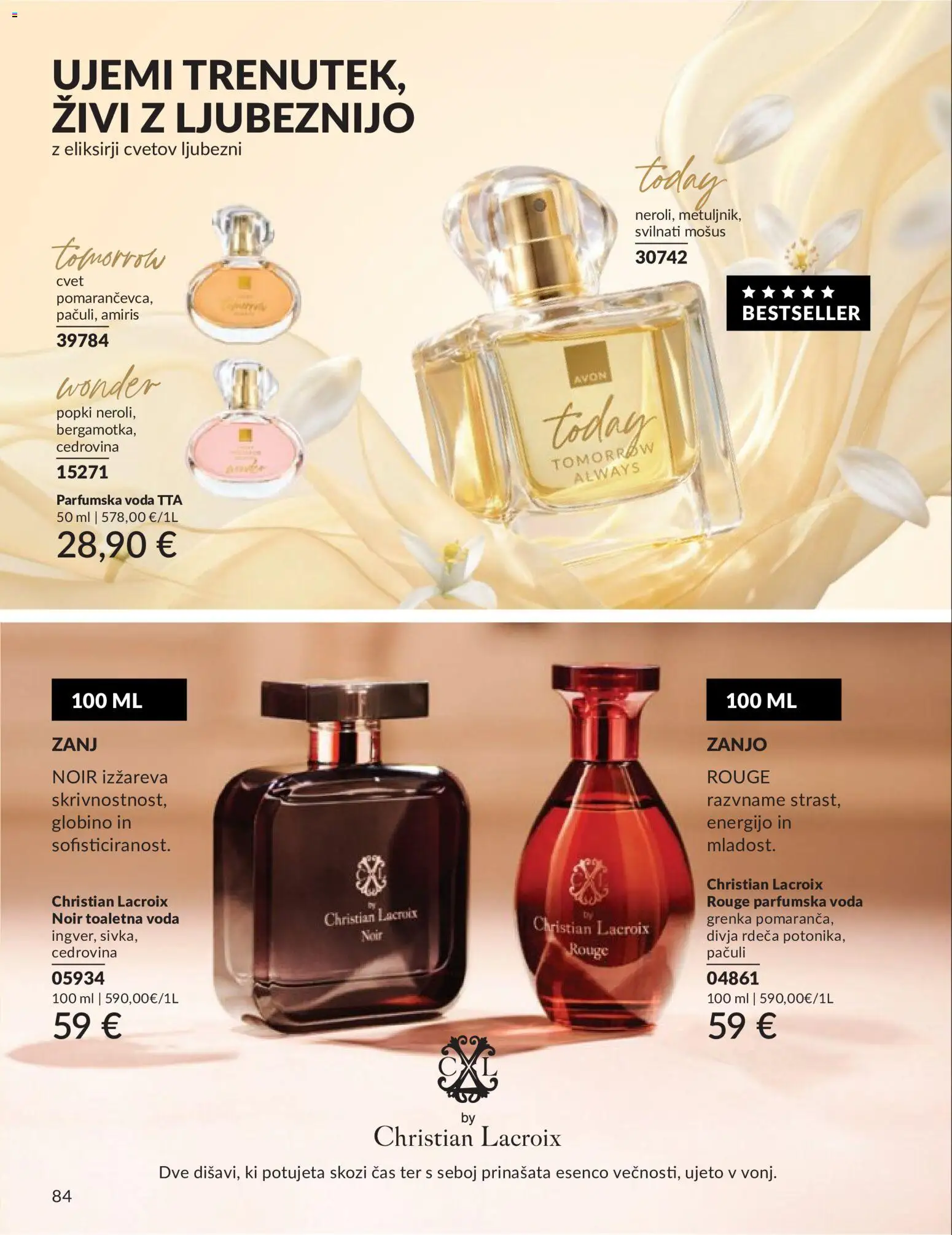 Novi Avon katalog ponudbe – veljaven od 01.06.2026 | Stran: 84 | Izdelki: Voda, Toaletna voda, Parfumska voda