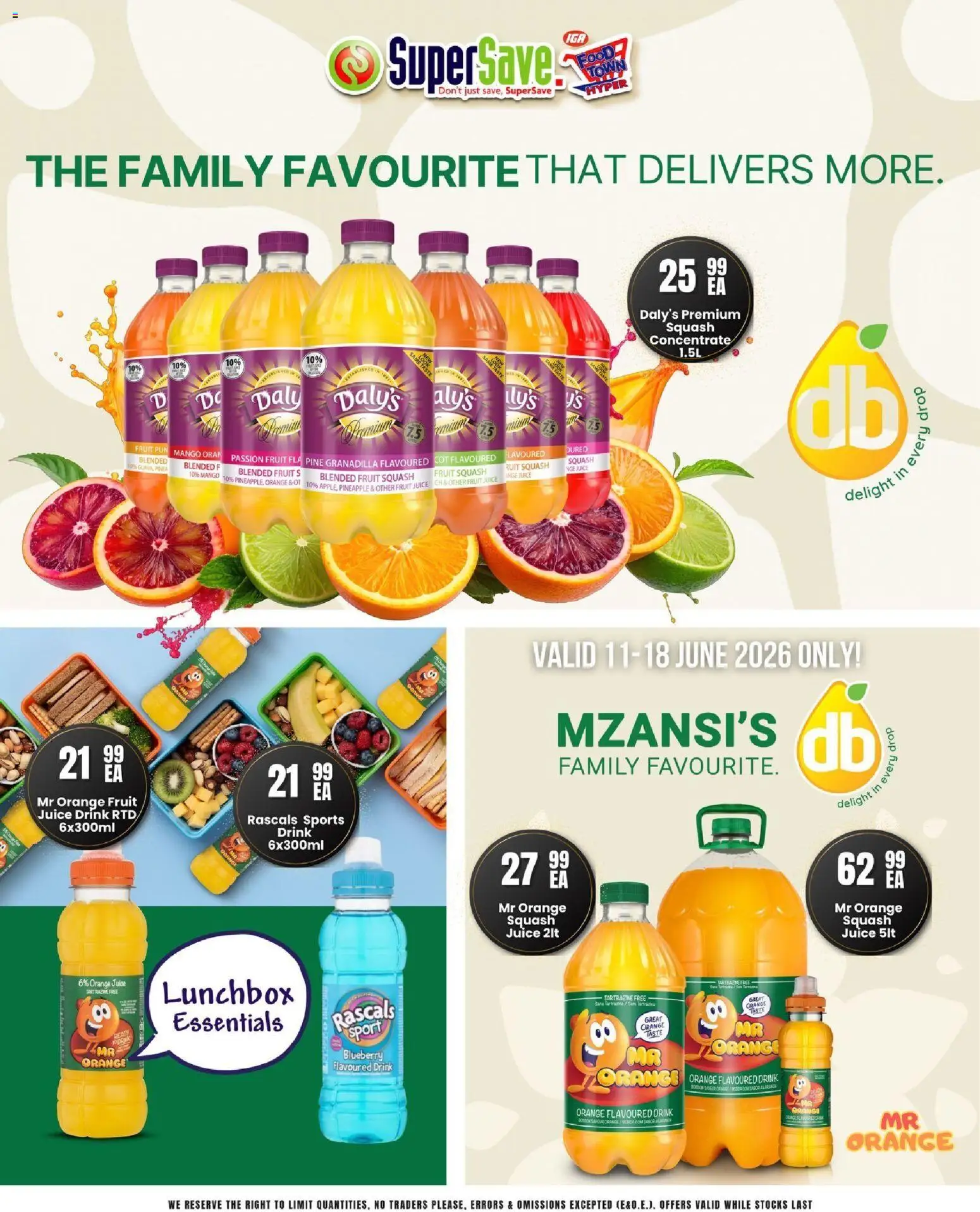 New Super Save catalogue – valid from 11.06.2026 | Page: 40 | Products: Squash, Pineapple, Fruit, Mango