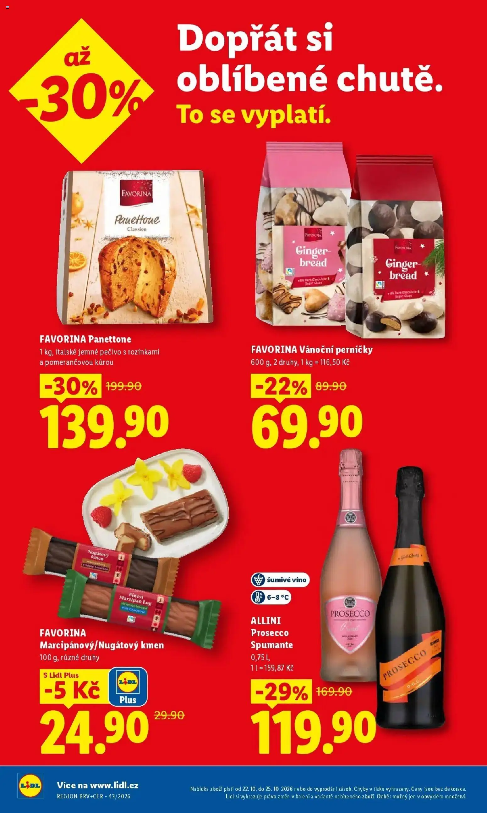 Lidl leták od 22.10.2026 - Nový akční leták | Strana: 2 | Produkty: Prosecco, Šumivé víno, Víno, Pečivo