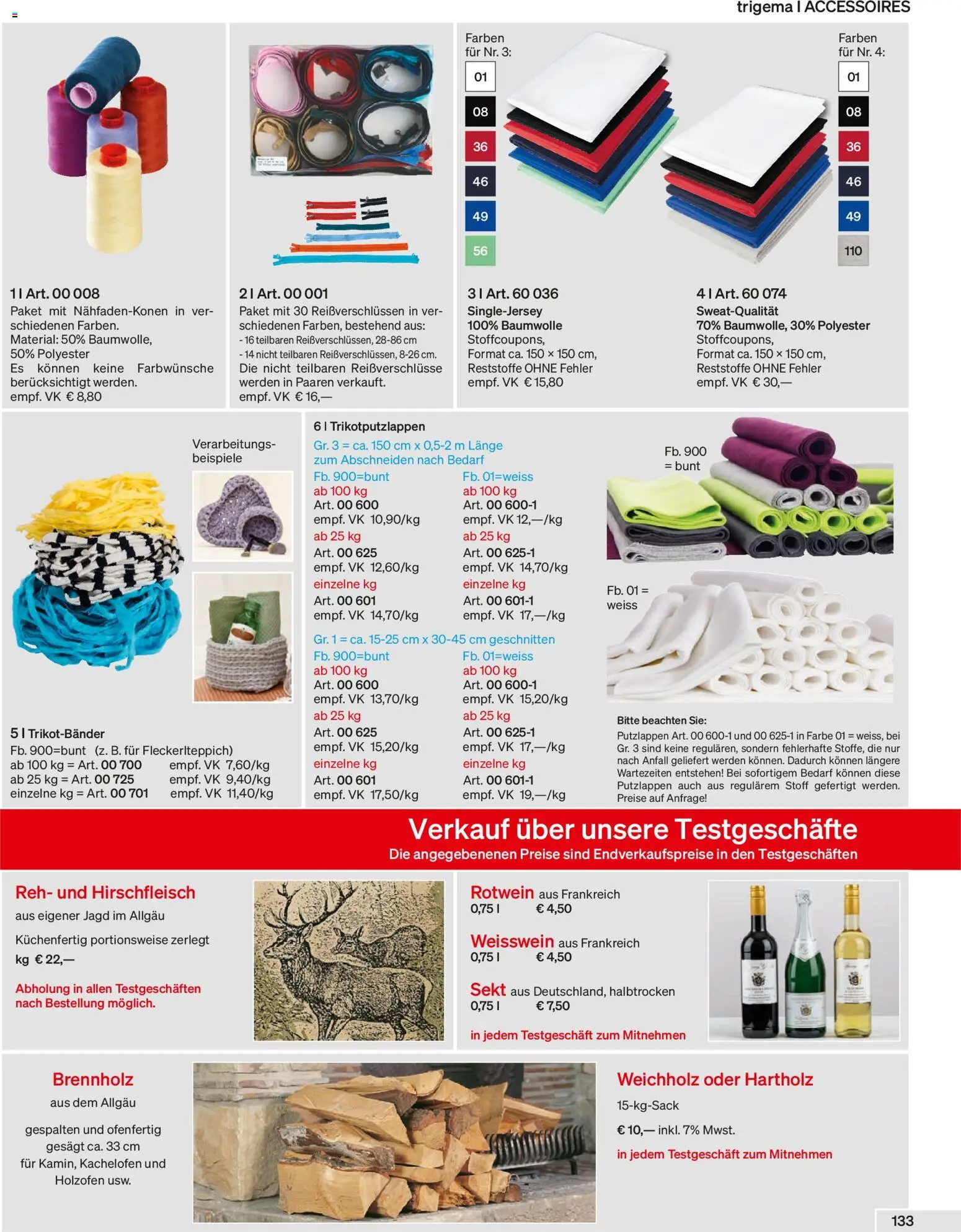 Trigema Prospekt – gültig ab 01.09.2026 | Seite: 134 | Produkte: Weißwein, Rotwein, Sekt