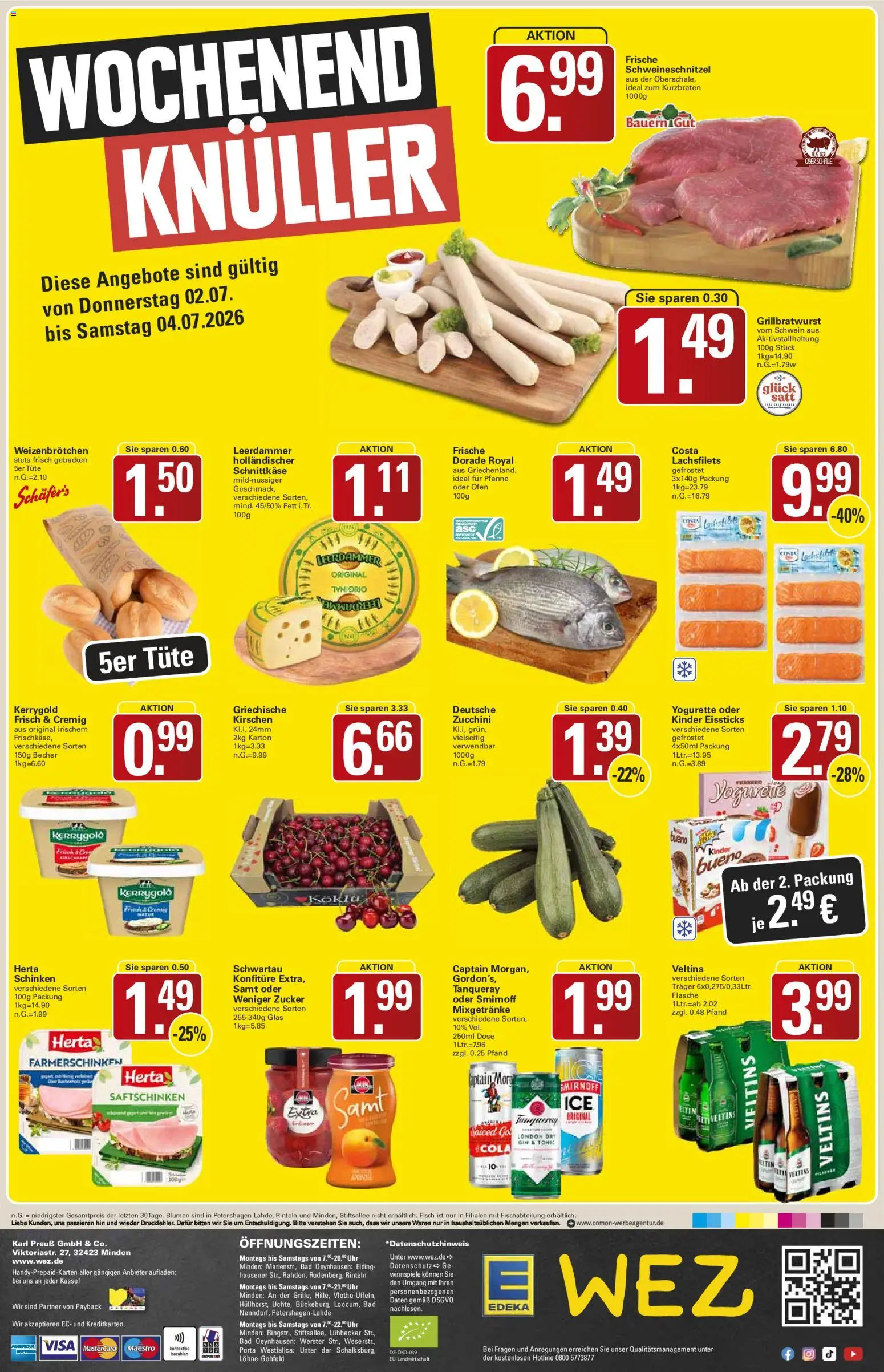 WEZ Prospekt – gültig ab 29.06.2026 | Seite: 16 | Produkte: Blumen, Smirnoff, Uhr, Veltins