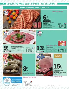 E.Leclerc - Prévisualisation de JAMBON CUIT DE PARIS TRADITIONNEL "NOS RÉGIONS ONT DU TALENT", Jambon cuit de Paris traditionnel "Nos régions ont du talent". Porc Francilin. 7,50 kg. Le kg : 15,75 €. valide à partir de 16.06.2026 | Page: 22
