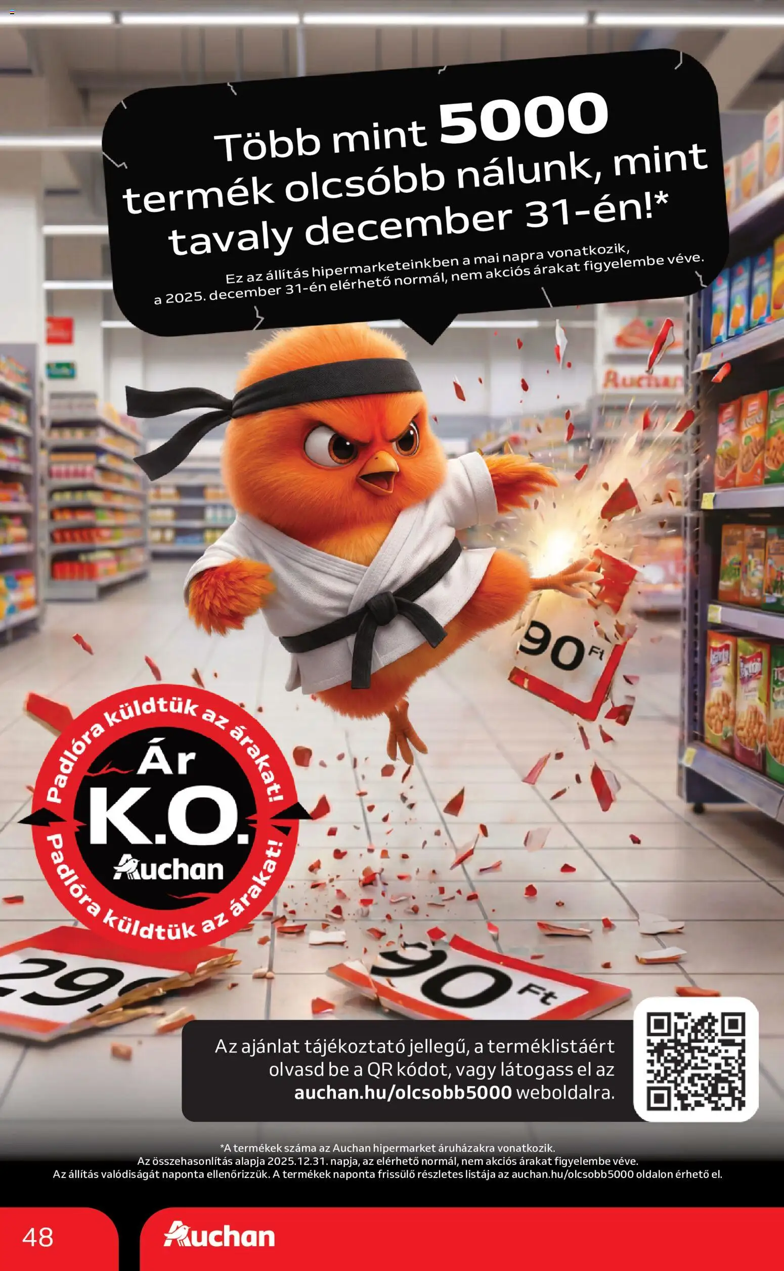 Auchan akciós ujság - amely érvényes a következő dátumtól: 2026.09.03. | Oldal: 48