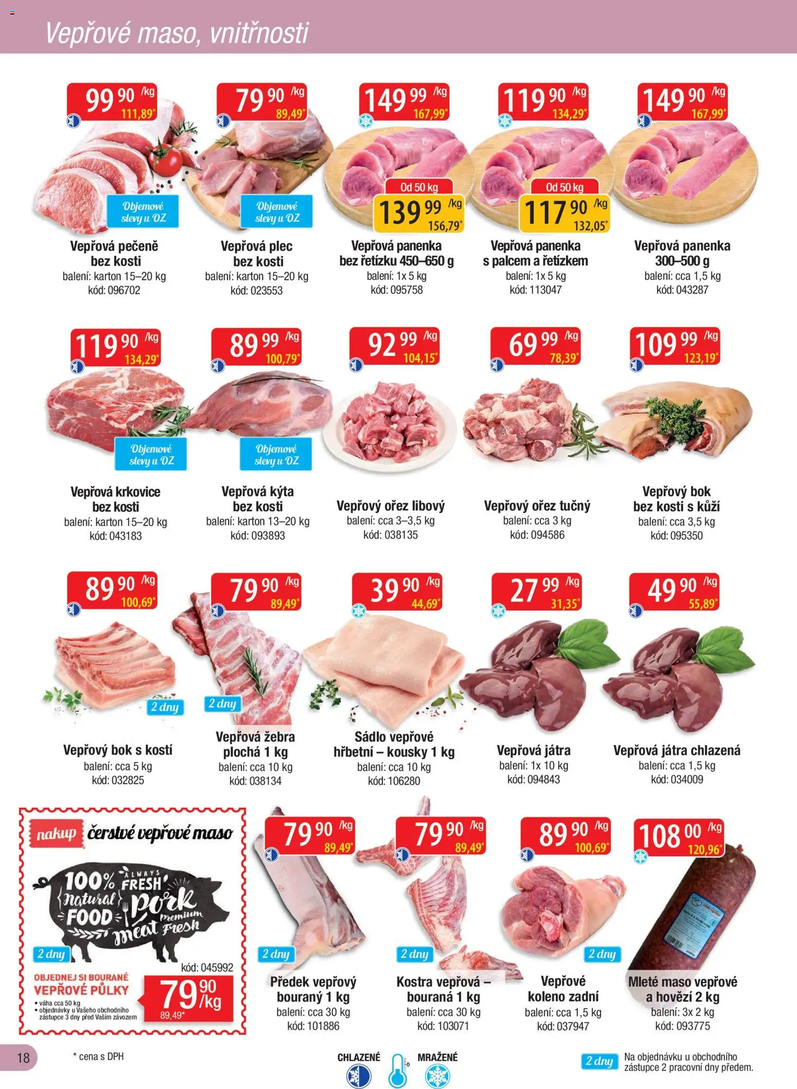 Astur & Qanto leták - Velkoobchod fresh 09/2026 od 01.09.2026 | Strana: 18 | Produkty: Vepřová pečeně, Maso, Vepřová plec, Vepřová žebra