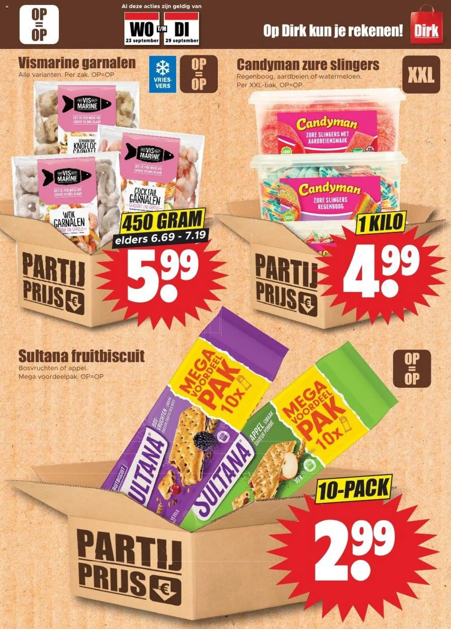 {H1} | Pagina: 23 | Producten: Vis, Aardbeien, Bosvruchten, Garnalen