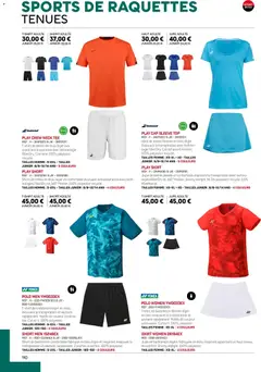 Sport 2000 - Prévisualisation de Sport 2000 Brochure 2026/2027 valide à partir de 01/01/2026 | Page: 110 | Produits: Polo, Jupe