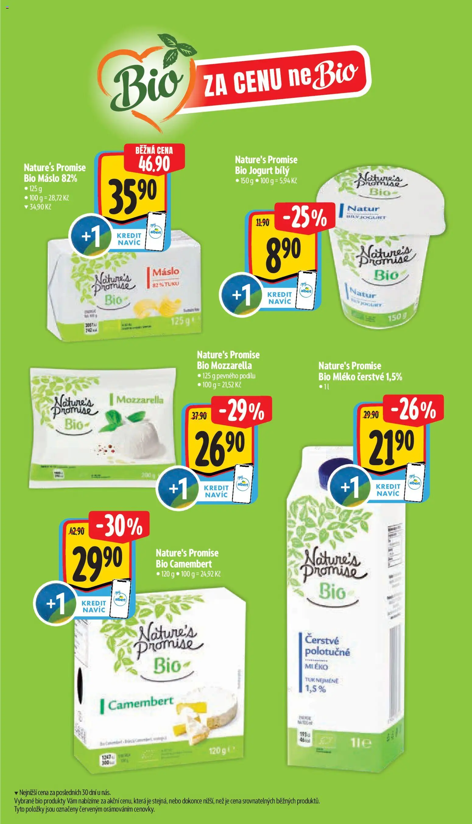Albert leták - Hypermarket - Znojmo od 14.10.2026 | Strana: 11 | Produkty: Bio jogurt, Mléko, Máslo, Jogurt