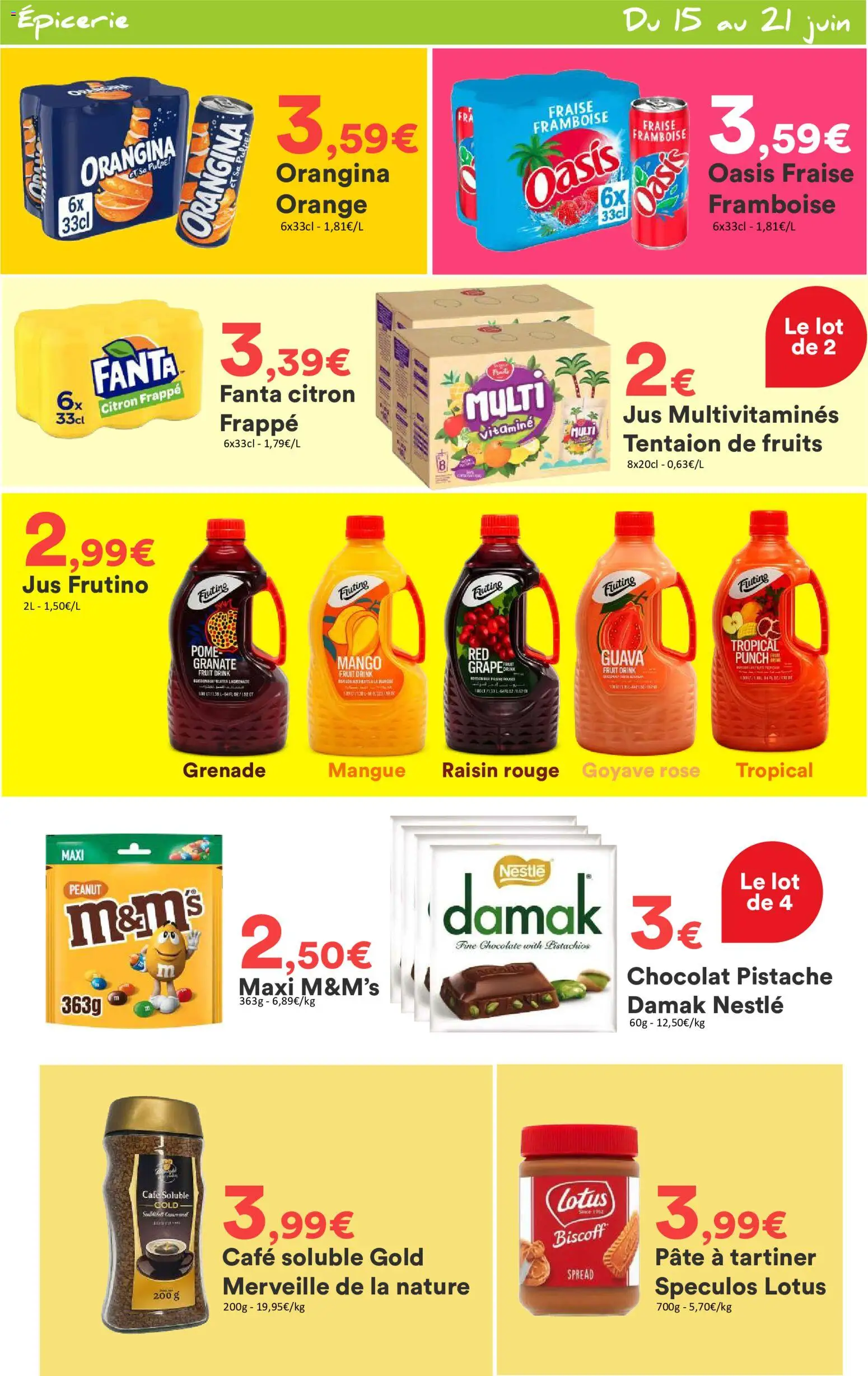 {H1} | Page: 5 | Produits: Orangina, Goyave, Spéculos, Pâte à tartiner