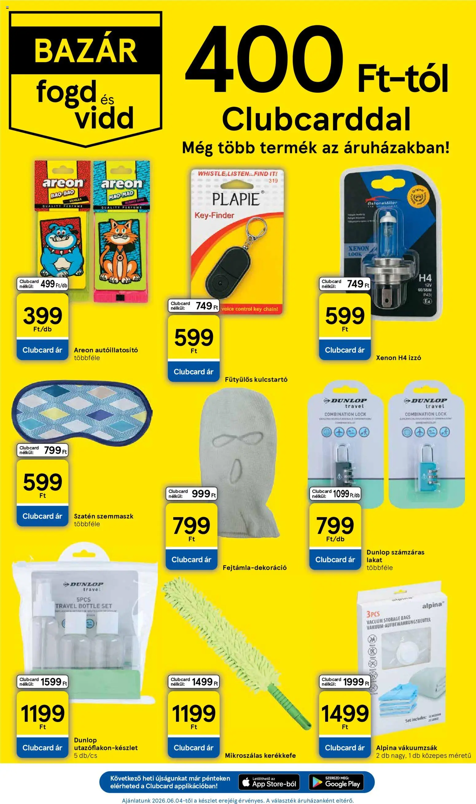 Tesco akciós ujság - amely érvényes a következő dátumtól: 04.06.2026 | Oldal: 33 | Termékek: Izzó