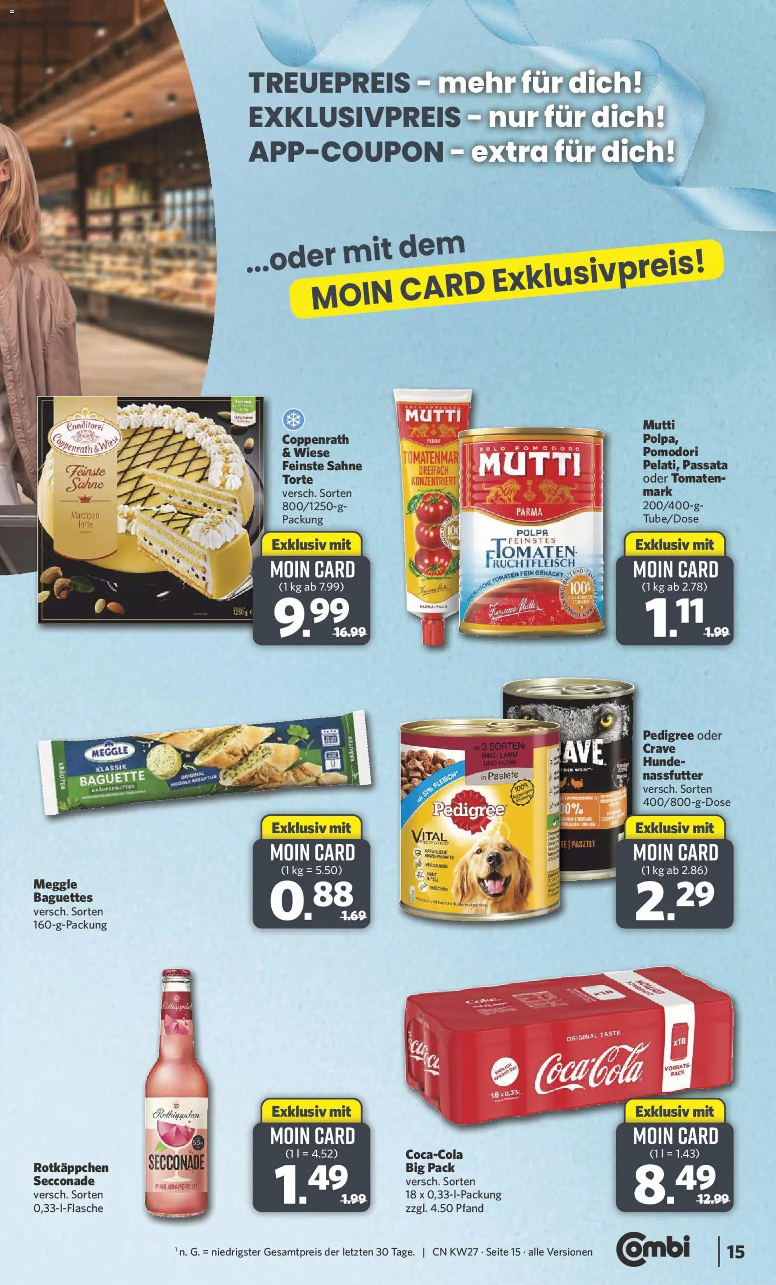 Combi Prospekt – gültig ab 29.06.2026 | Seite: 15 | Produkte: Kräuterbutter, Tomaten, Rotkäppchen, Fleisch
