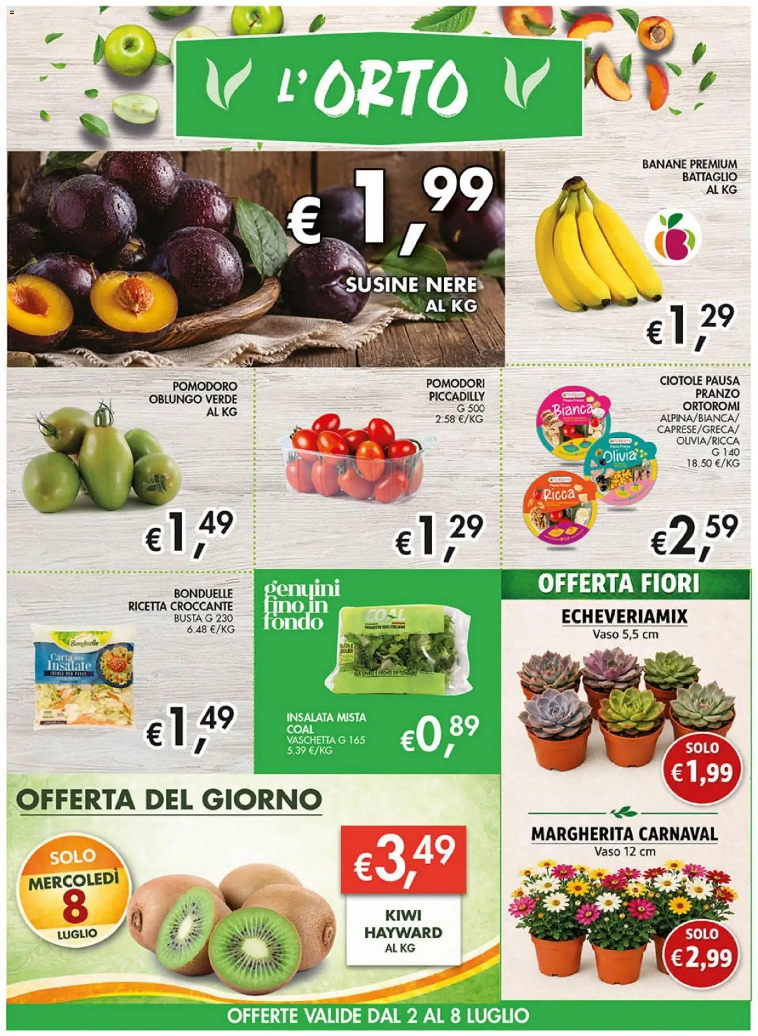 Volantino Coal del 02/07/2026 | Pagina: 2 | Prodotti: Insalata, Pomodoro, Pomodori, Vaso
