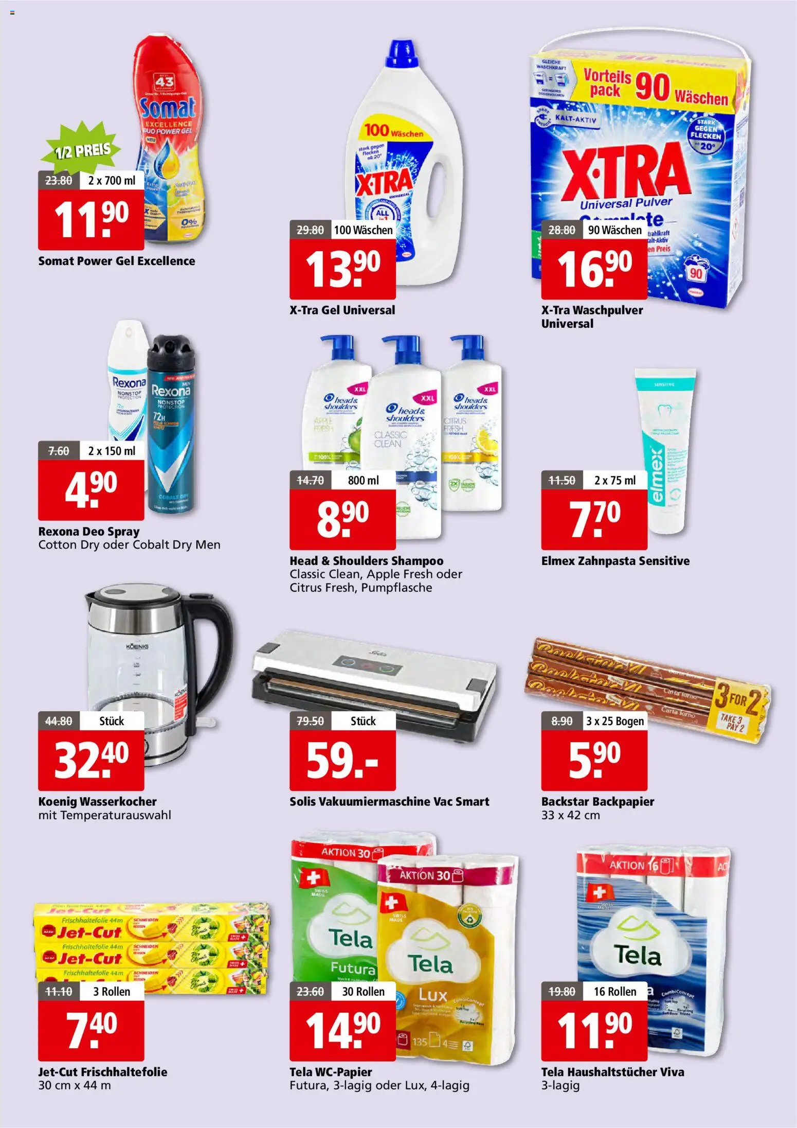 Aligro aktionen Gourmand Schlieren, Gossau SG, Frauenfeld – gültig ab 26.10.2026 | Seite: 9 | Produkte: Pulver, Zahnpasta, Wasserkocher, Apple