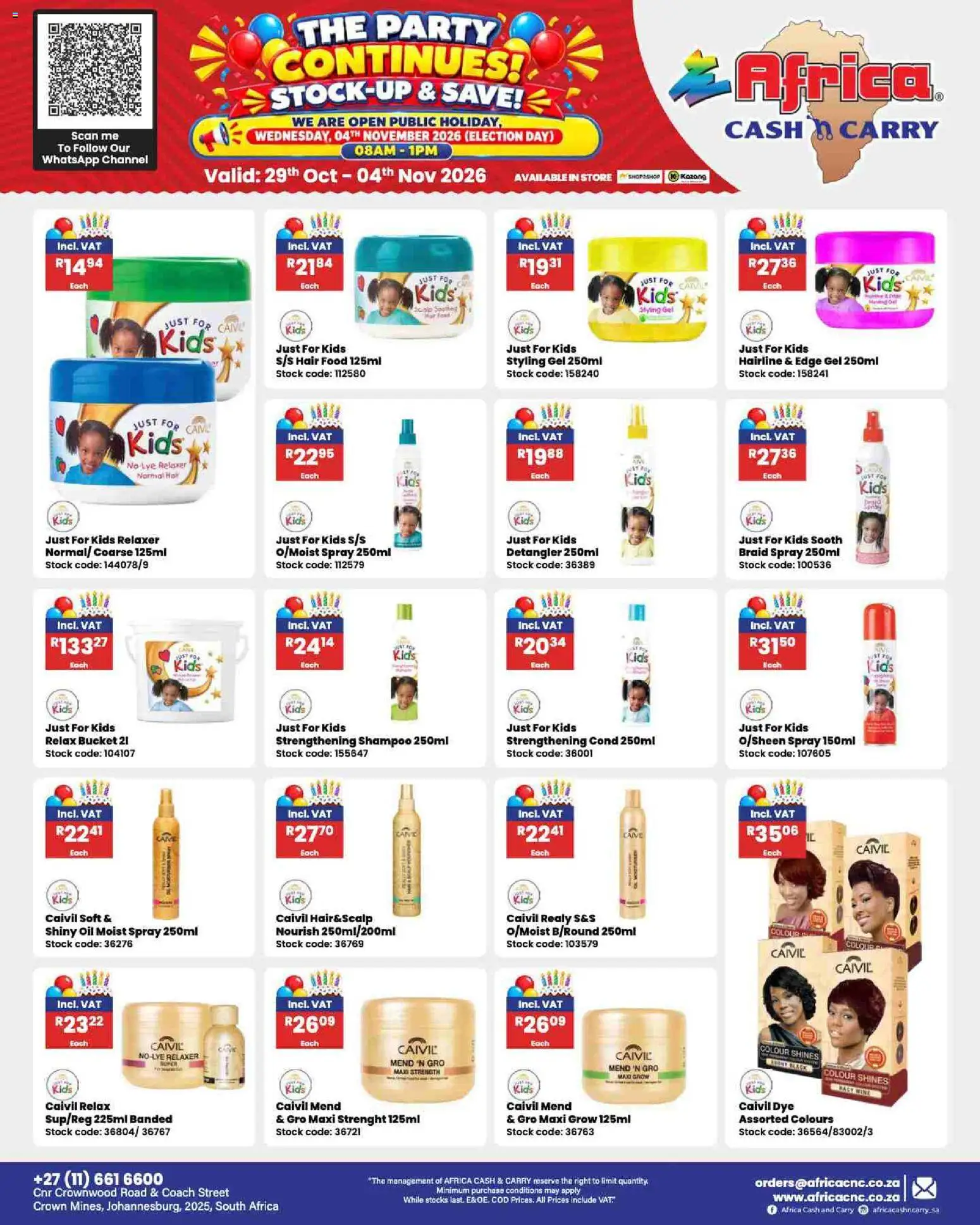 New Africa Cash & Carry catalogue – valid from 29/10/2026 | Page: 125
