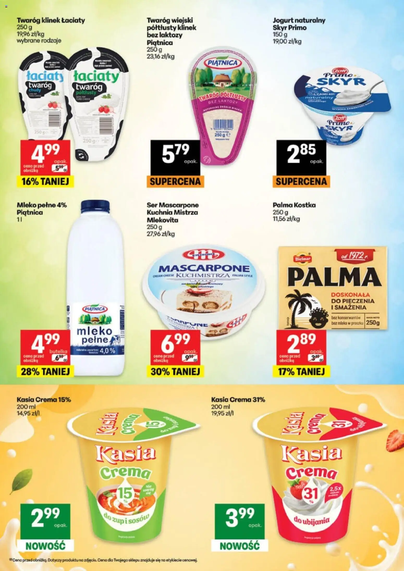 Delikatesy Centrum gazetka - Katalog Aranż od 30.06.2026 | Strona: 11 | Produkty: Mleko, Jogurt, Ser mascarpone, Twaróg