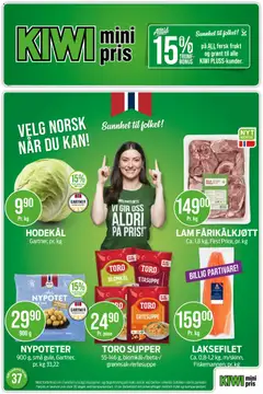 Forhåndsvisning av Kiwi kundeavis gyldig fra 07/09/2026