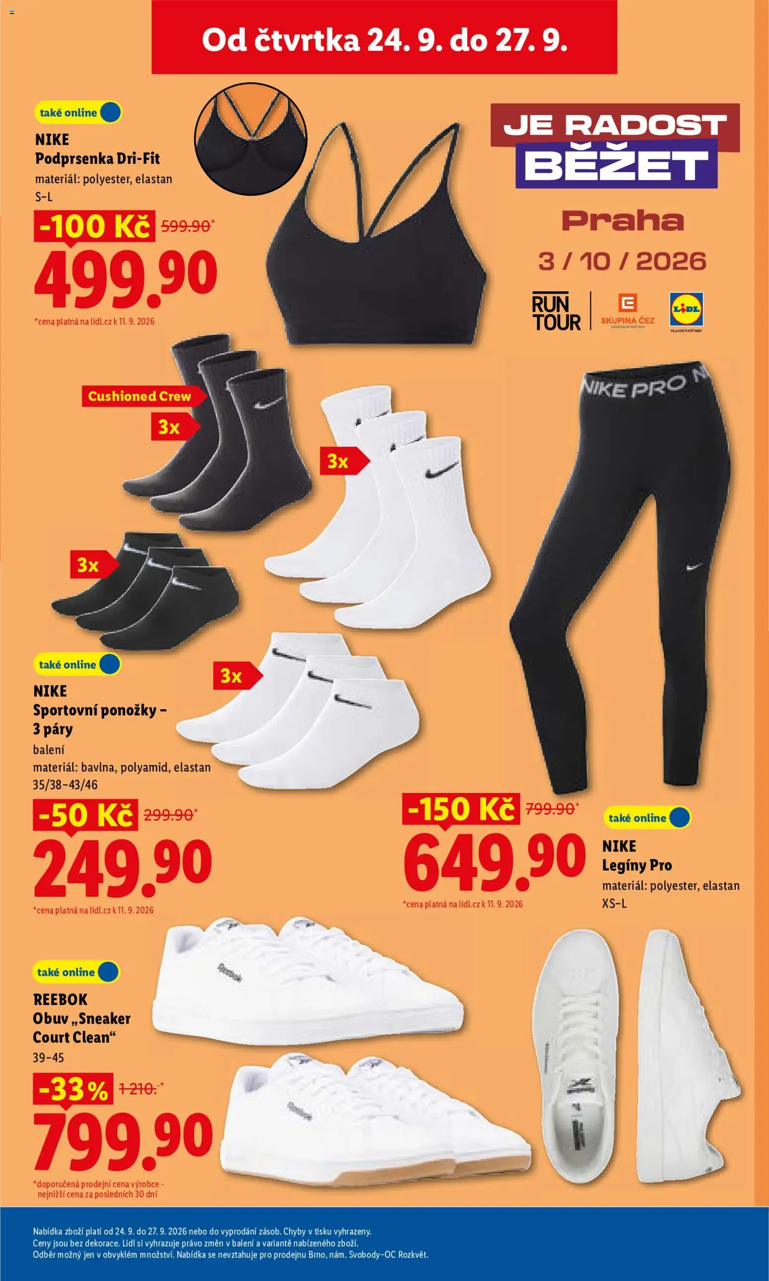 Lidl leták - Spotřební zboží od 21.09.2026 | Strana: 19 | Produkty: Podprsenka, Ponožky, Legíny, Obuv
