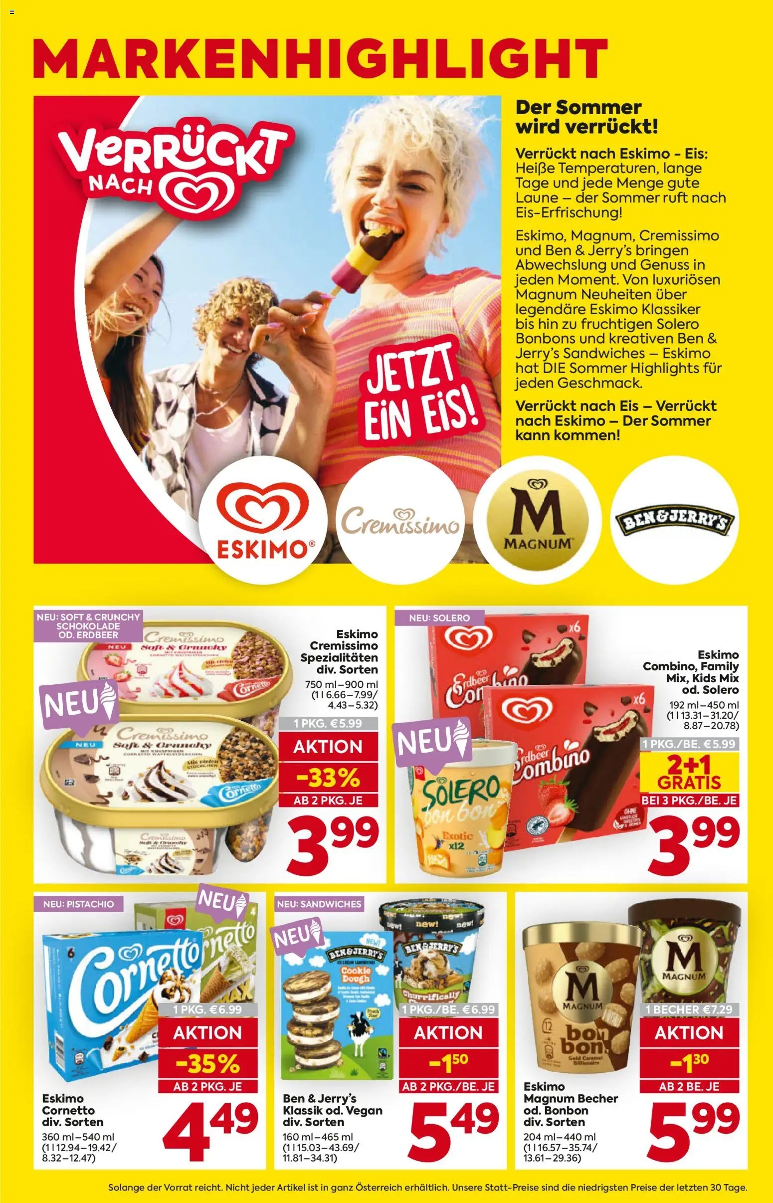 Billa - Flugblatt gültig ab 11.06.2026 | Seite: 11 | Produkte: Eis, Schokolade