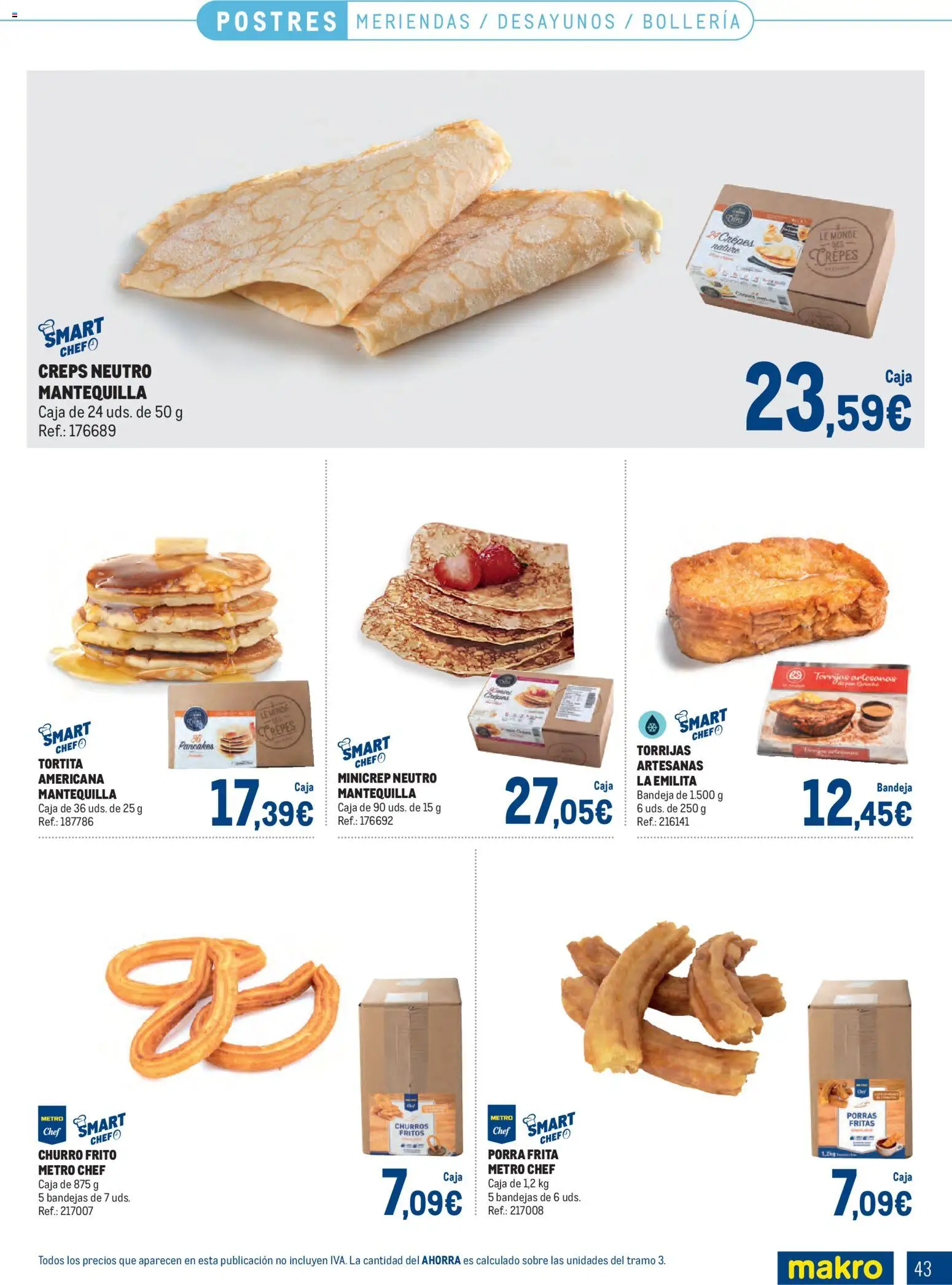 Makro Congelados Cataluña │ válido desde el 04.05.2026 | Página: 43 | Productos: Συσκευή ροής, Bandeja, Caja