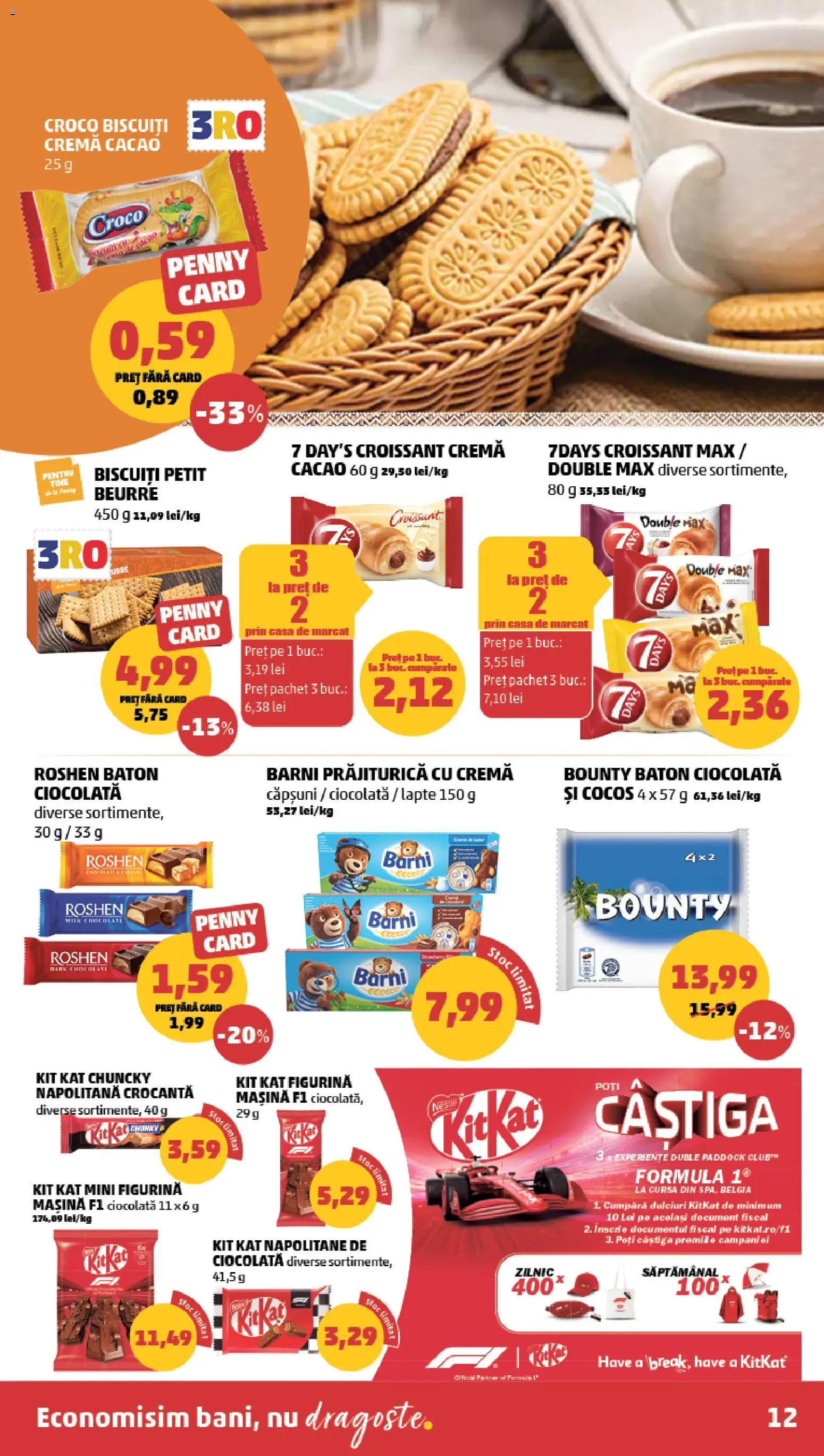 Noul catalog PENNY – valabil de la 25.03.2026 | Pagină: 12 | Produse: Cremă, Căpșuni, Cacao, Biscuiți