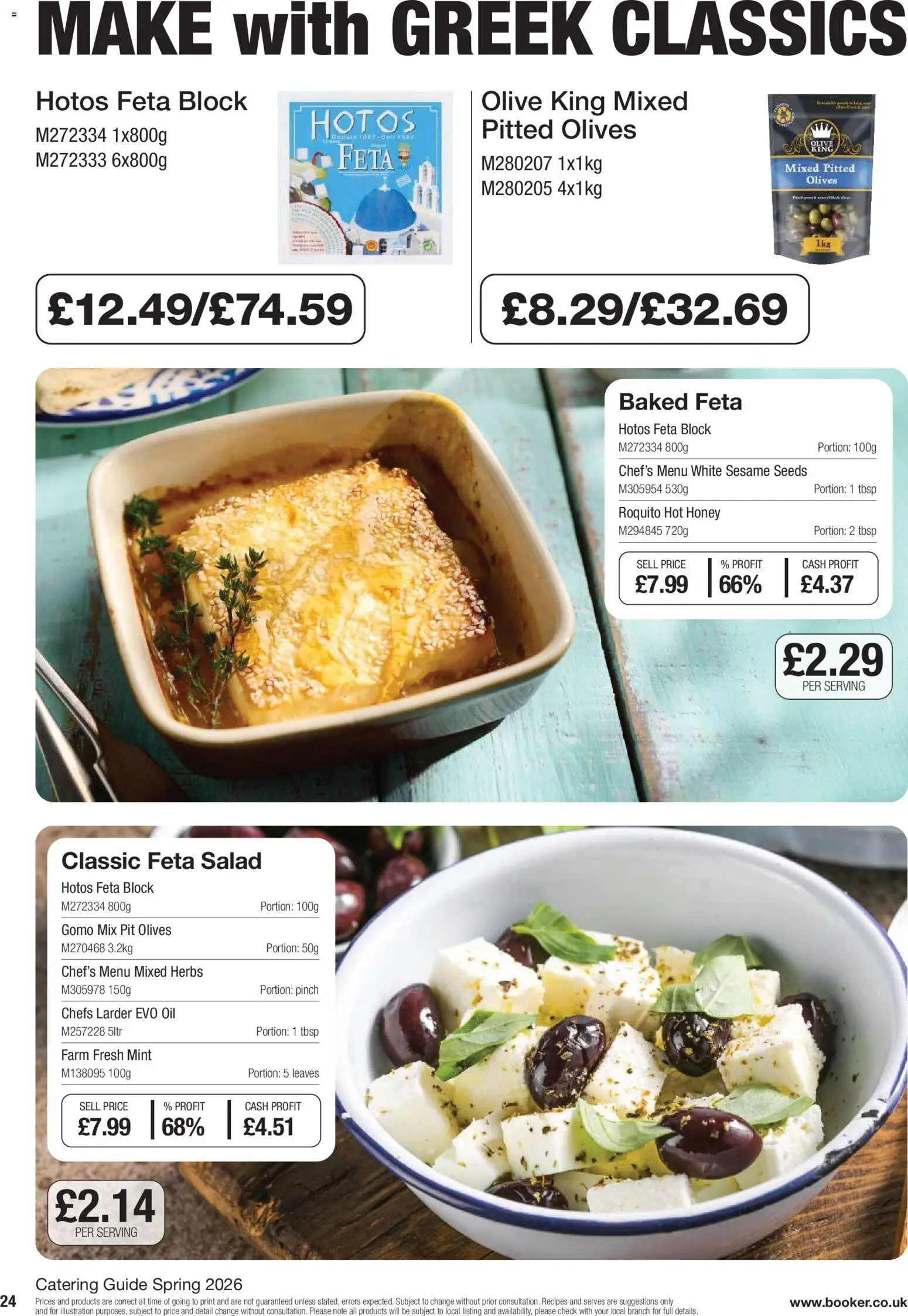 {H1} | Page: 24 | Products: Feta, Oil, Salad, Honey