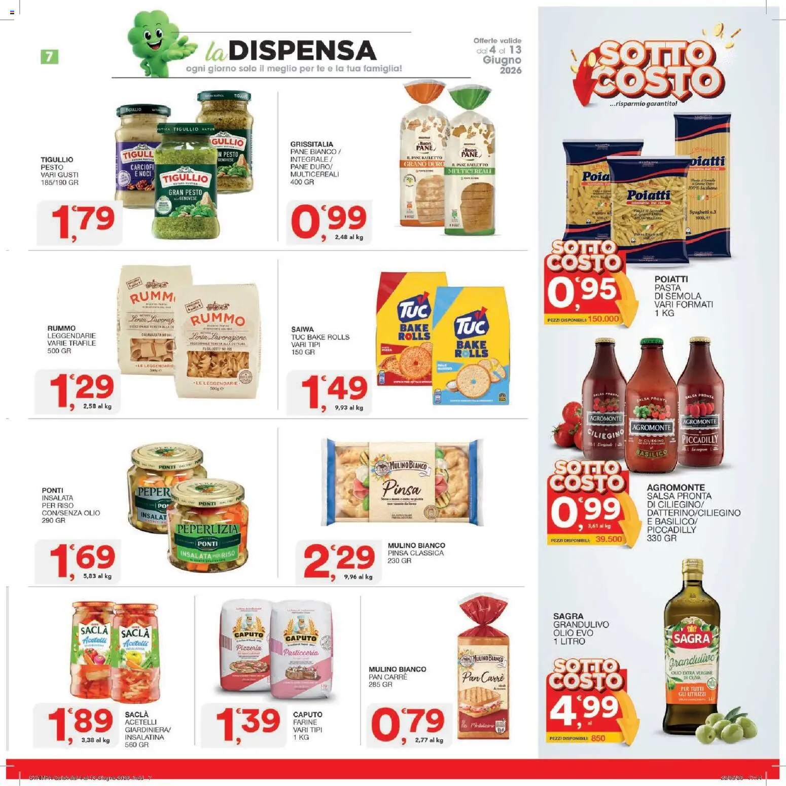 Volantino SISA del 04.06.2026 | Pagina: 7 | Prodotti: Riso, Insalata, Carciofi, Basilico