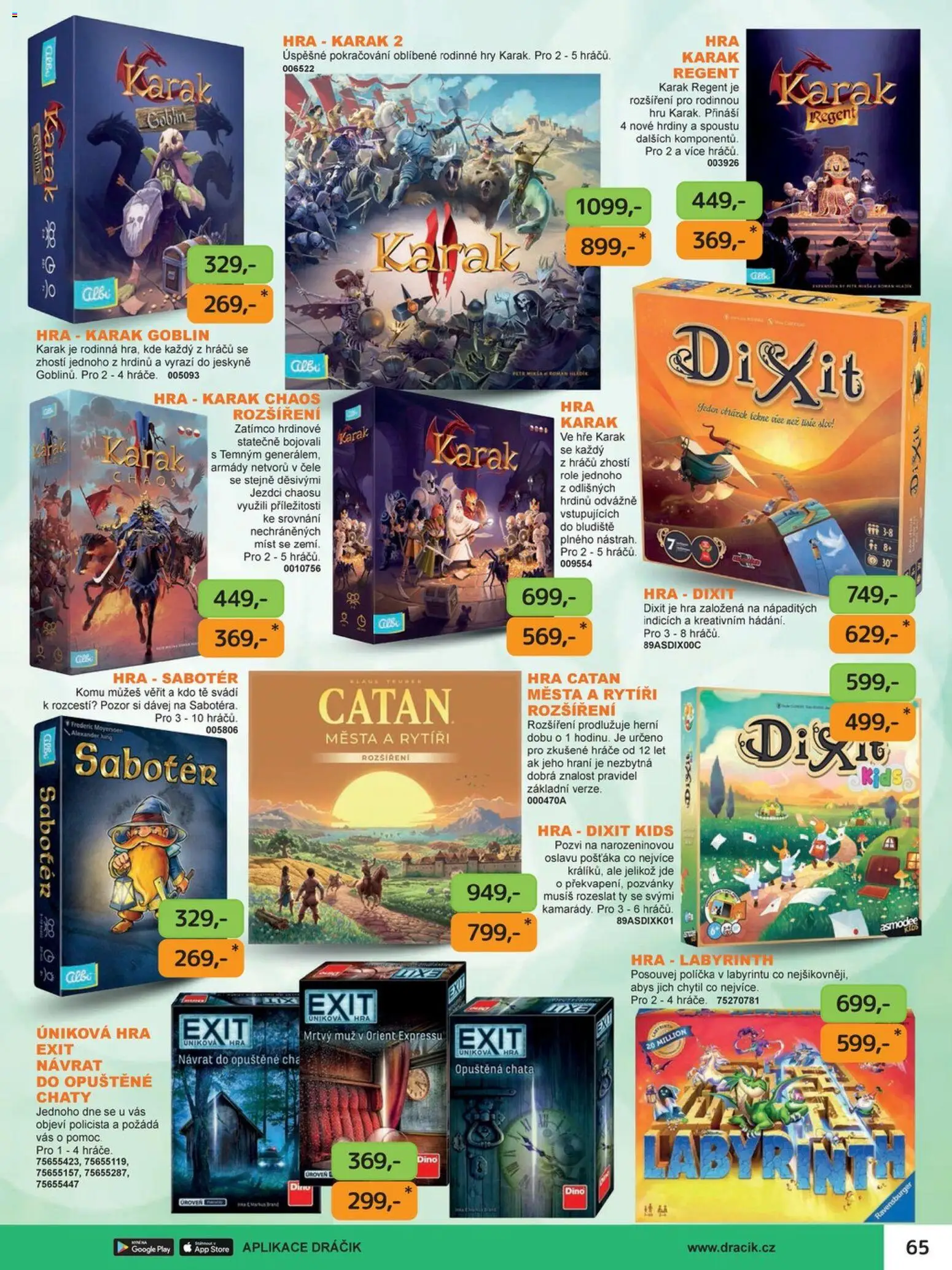 Dráčik katalog - Vánoce od 08.10.2026 | Strana: 65 | Produkty: Polička, Hra
