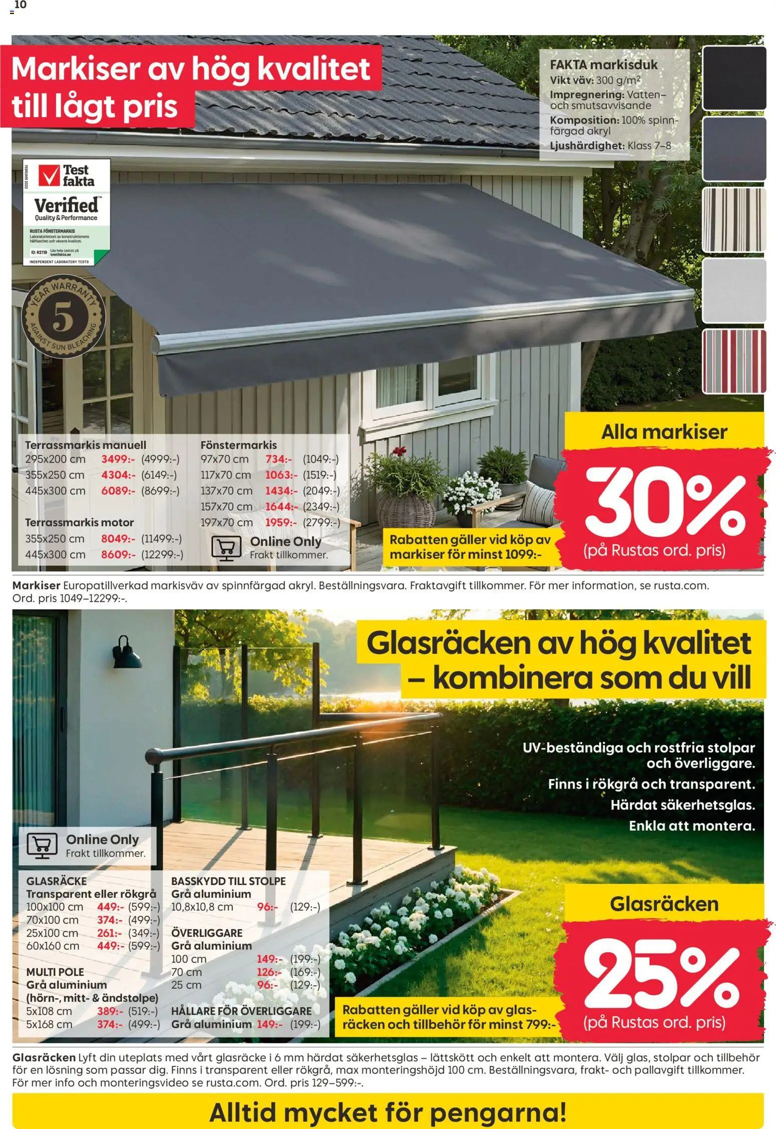 Rusta reklamblad aktuell från 18.05.2026 | Sida: 10 | Produkter: Galler