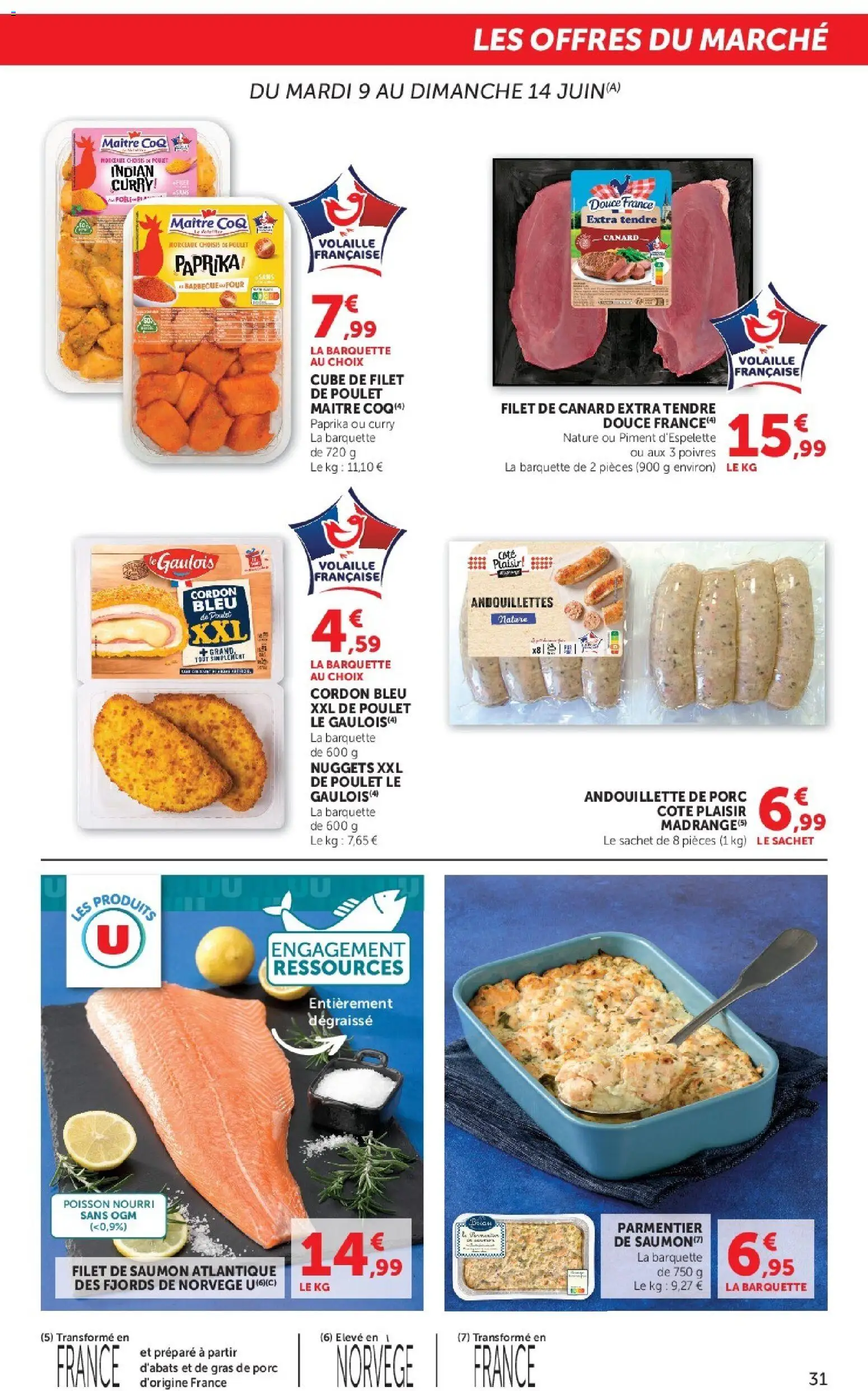 {H1} | Page: 31 | Produits: Volaille, Filet de saumon, Piment d'espelette, Porc