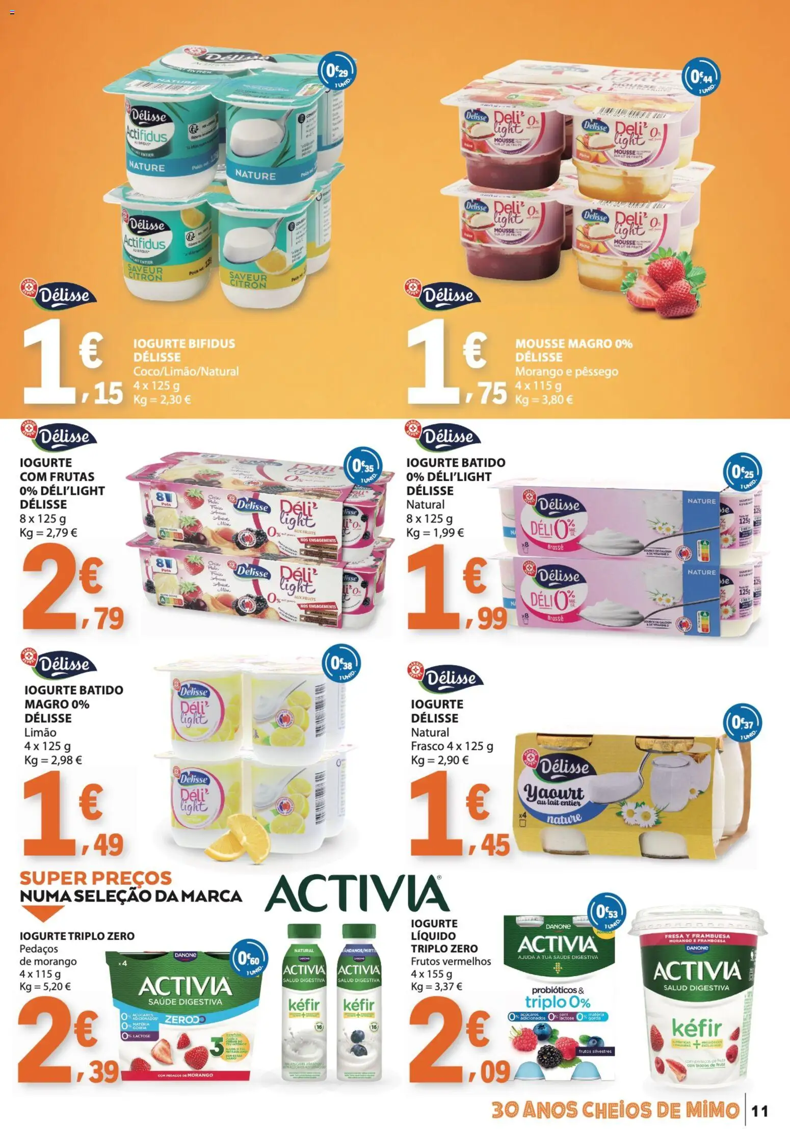 E.Leclerc folheto Bebidas, Gelados e Iogurtes │ válido de 16.06.2026 | Página: 11 | Produtos: Probióticos, Iogurte