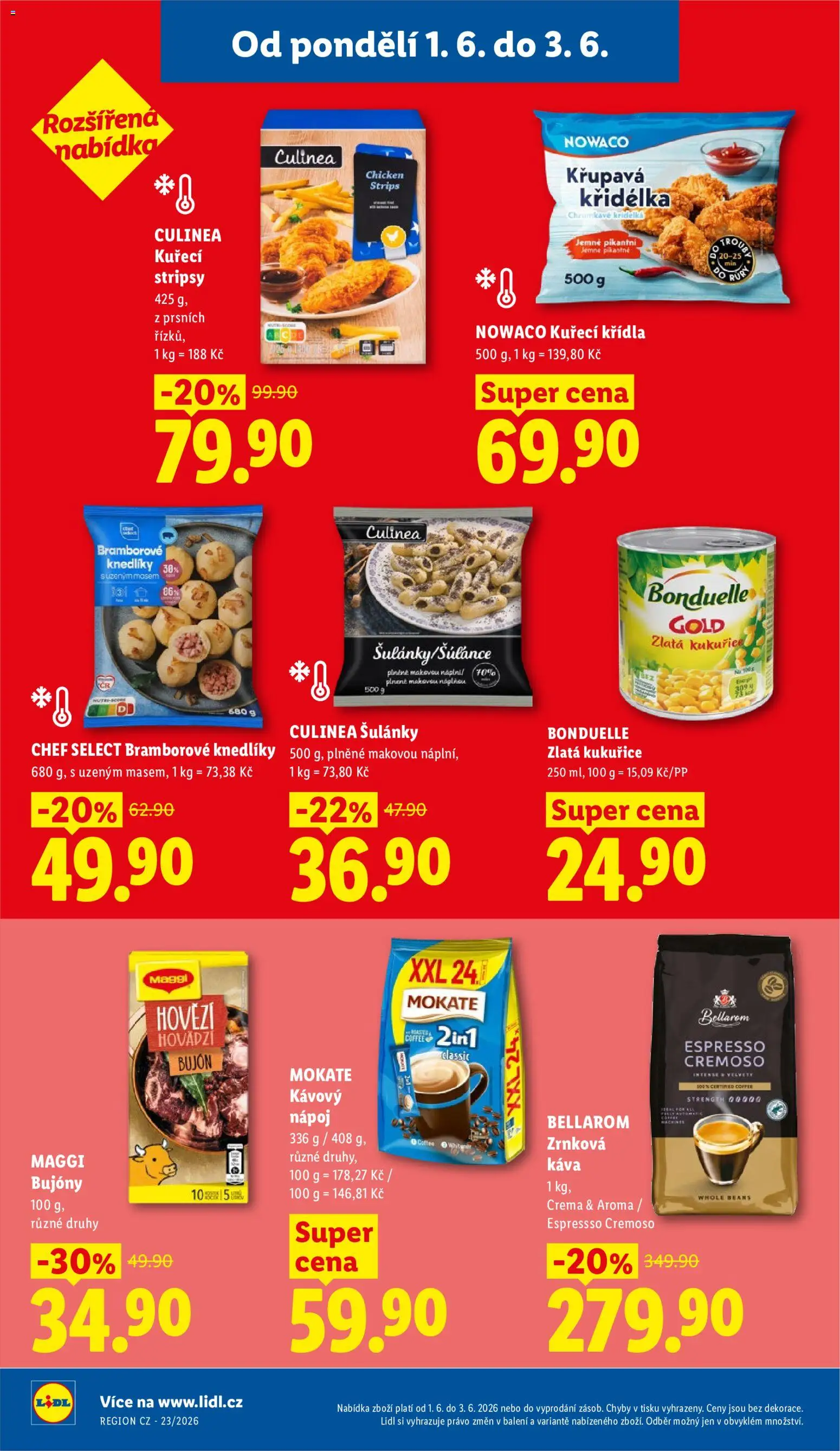 Lidl leták od 01.06.2026 | Strana: 22 | Produkty: Káva, Maggi, Zrnková káva, Zrnková káva Bellarom