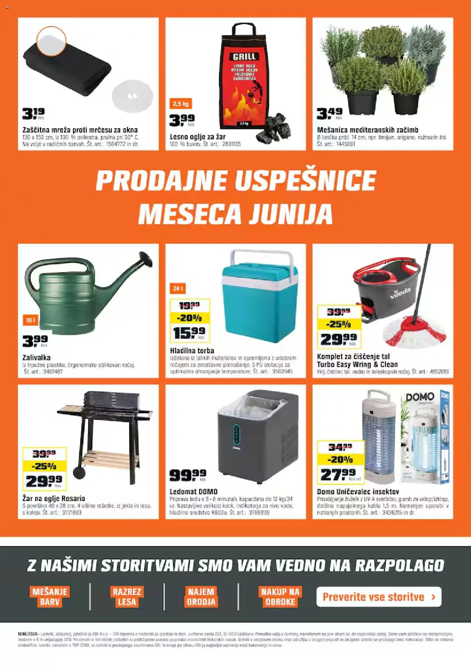 Novi OBI katalog ponudbe – veljaven od 02.06.2026 | Stran: 22 | Izdelki: Zar, Ledomat, Grill, Vedro