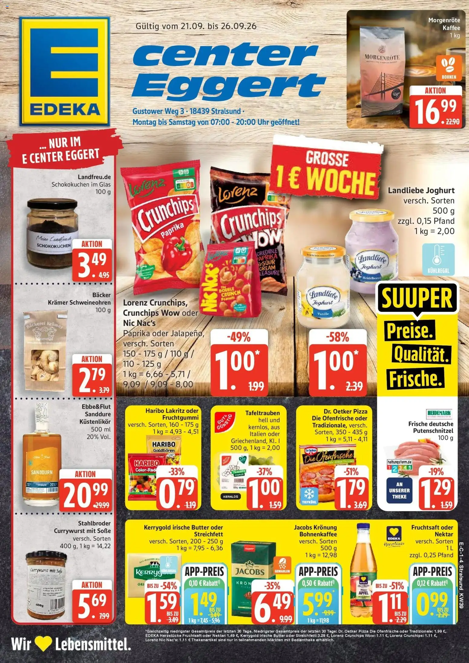 E Center Montag, 21. September Top Angebote