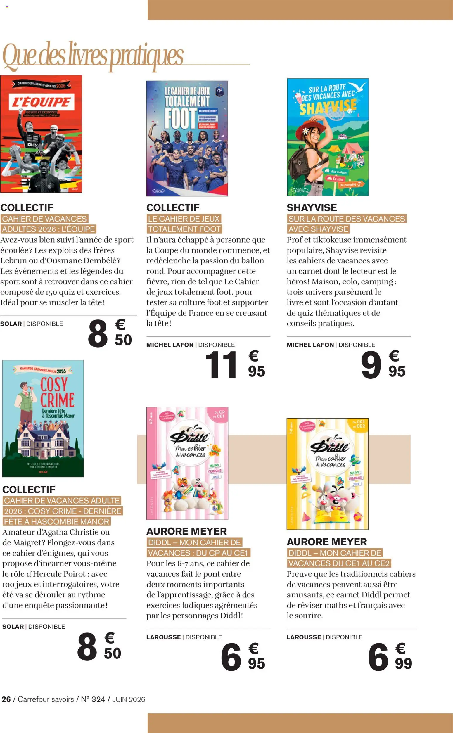 {H1} | Page: 26 | Produits: Jeux, Livre