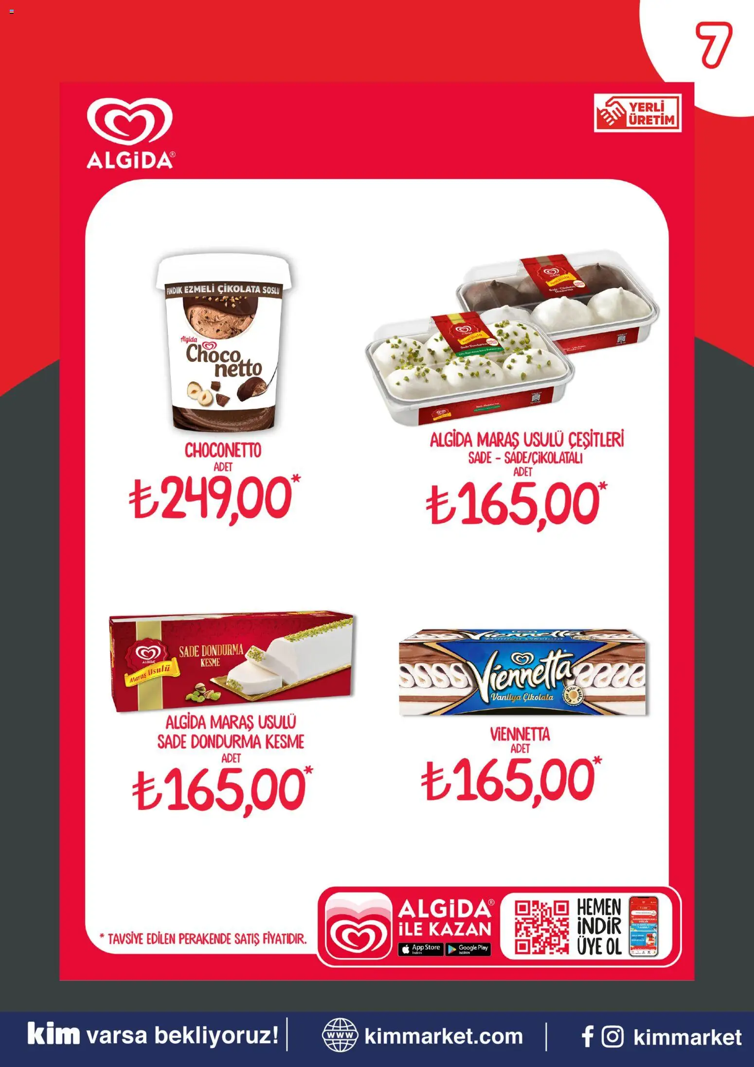 Kim Market Katalog - Marmara Insert - 06 Temmuz 2026 tarihinden itibaren geçerlidir | Sayfa: 7 | Ürünler: Çikolata, Fındık, Dondurma