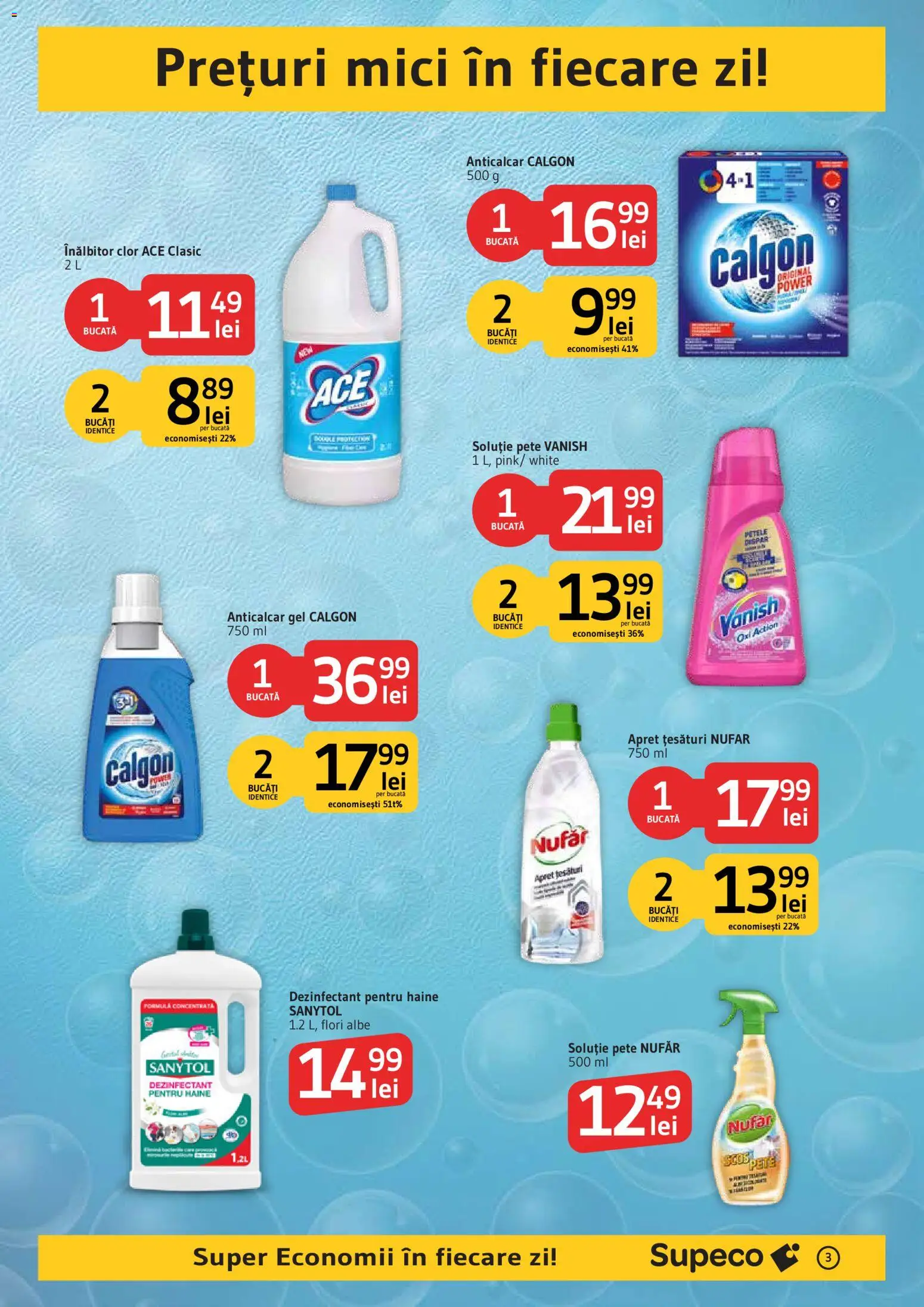 Noul catalog Supeco – valabil de la 11.10.2026 | Pagină: 3 | Produse: Mici, Haine, Vanish, Dezinfectant